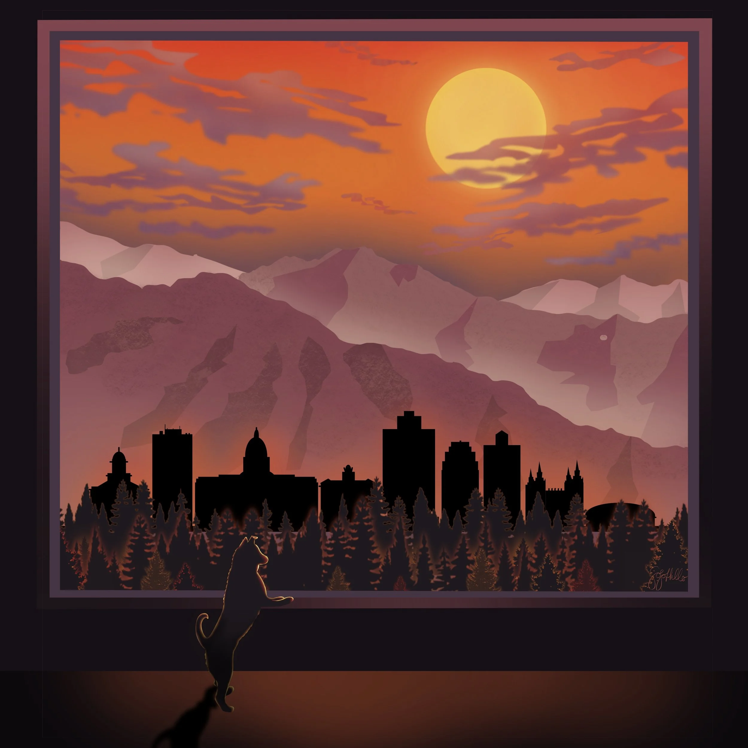 Salt Lake City, UT Skyline