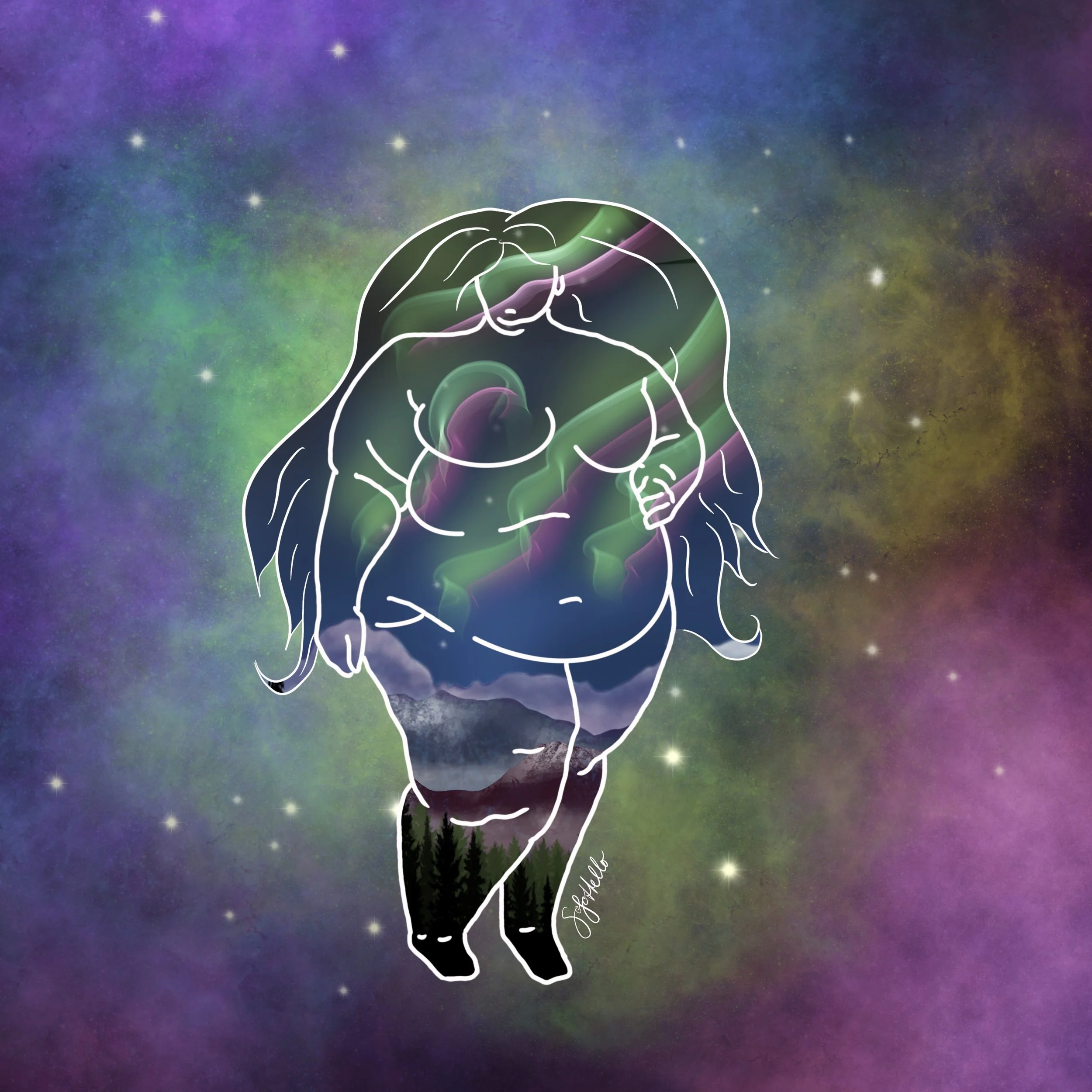 Mother Nature Northern Lights Galaxy