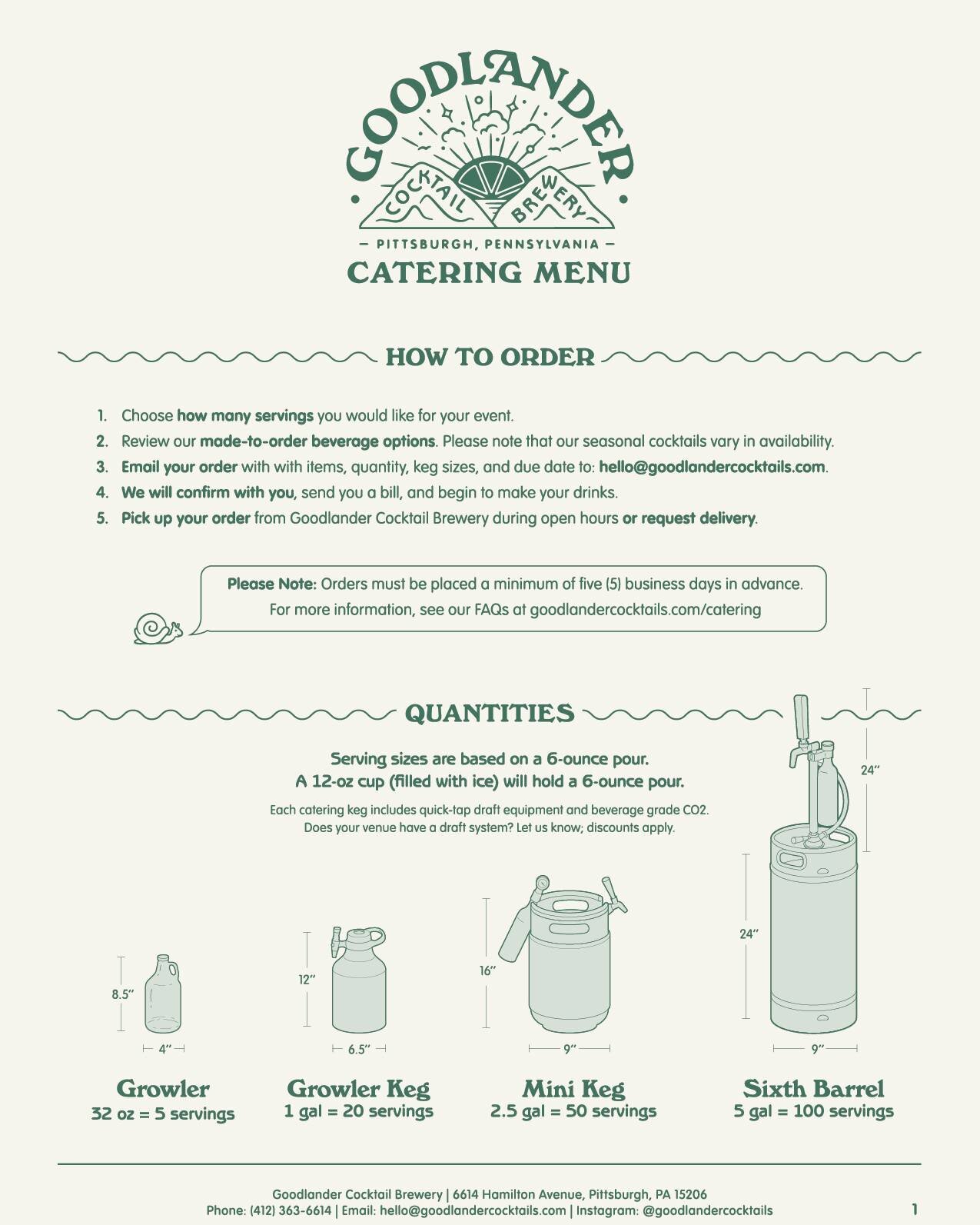 Need some drinks for your party, large or small? Check out our new catering menu redesign. @danielgurwindesign always keeping it clean 🤌 

#linkinbio for more information