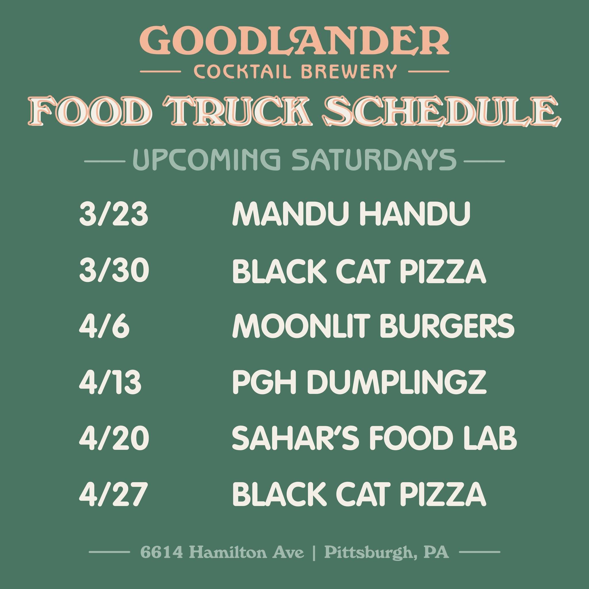 We've got some food pop-ups on Saturdays for the next few weeks, starting tomorrow with the delicious @manduhandu 👏