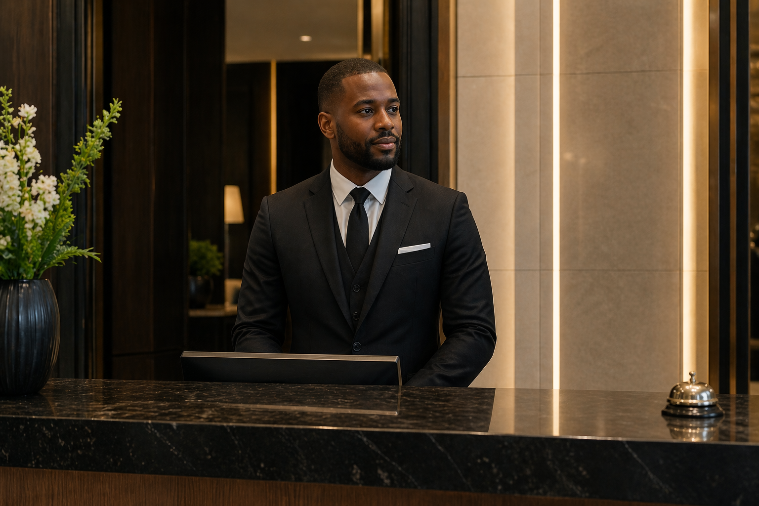 Concierge security officer providing front of house security services in London