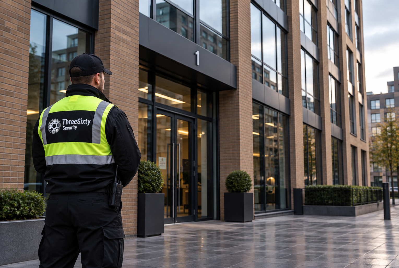 Three Sixty Security officer providing vacant property security in London