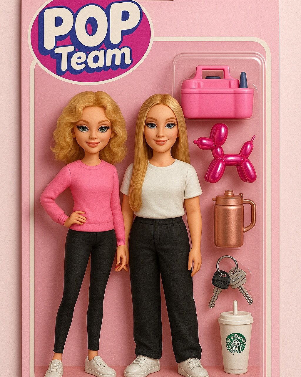 We have loved seeing this AI Doll trend going around and could not wait to make one for our team! Are the POP Team mini action figures not the cutest!?

#aidoll #popteambarbies #popteambratz #edwardsvilleballooncompany #edwardsvilleballoongarland
