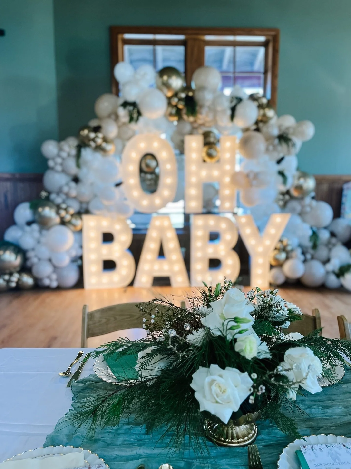 ❄️Oh Baby❄️
Winter themed baby showers are even better when there&rsquo;s snow on the ground! Another fun collab with @alphalitstl to bring this winter wonderland shower to life! 

#babyshowerballoons #edwardsvillebabyshower #winterbabyshower #edward