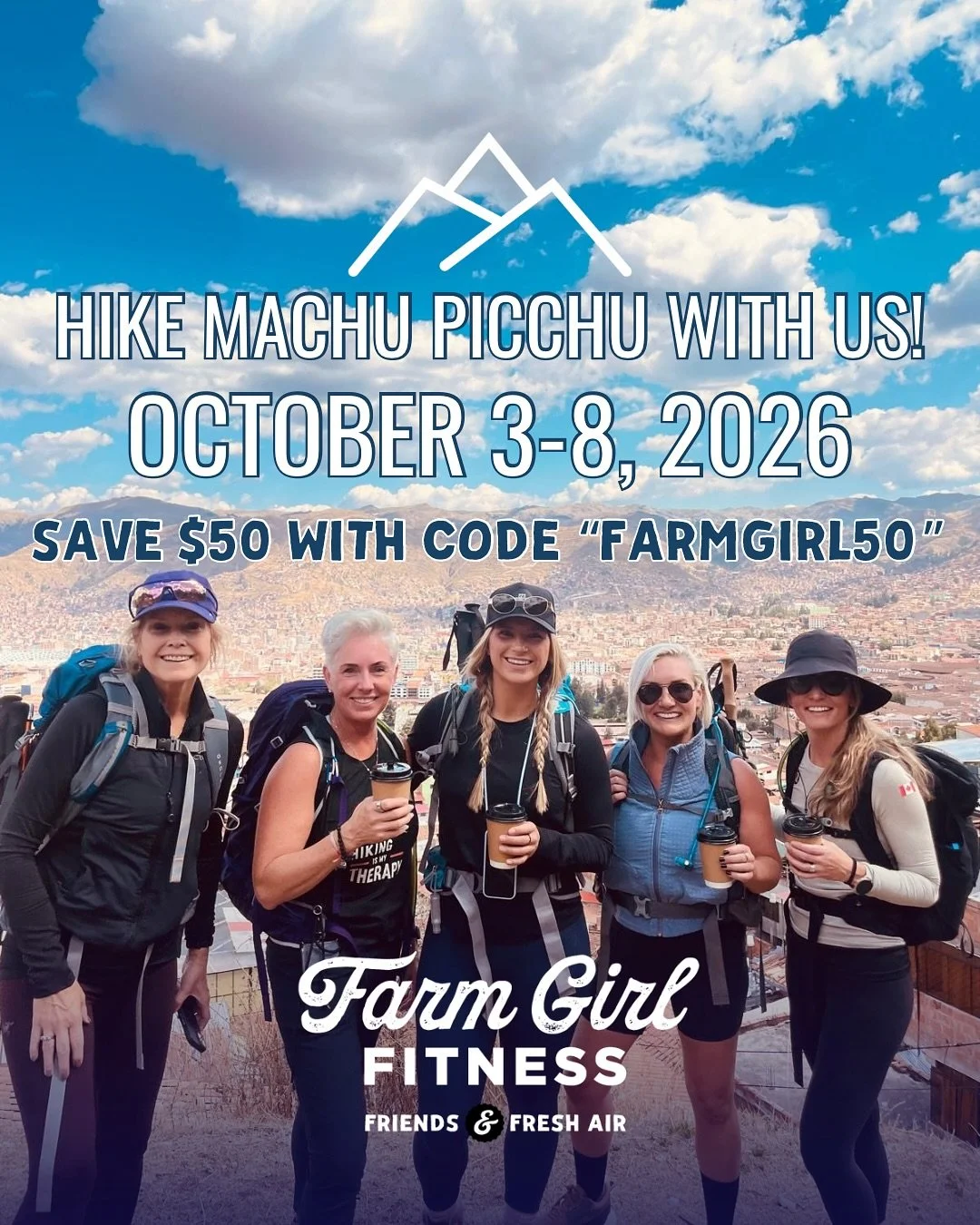 ✨PERU 2026 &mdash; The adventure of a lifetime!✨
We&rsquo;re heading to Machu Picchu for an unforgettable Inca Trail Community Adventure happening October 3&ndash;8, 2026 and YOU&rsquo;RE invited!

Join us for a 6 night 7 day trip to Peru that includ