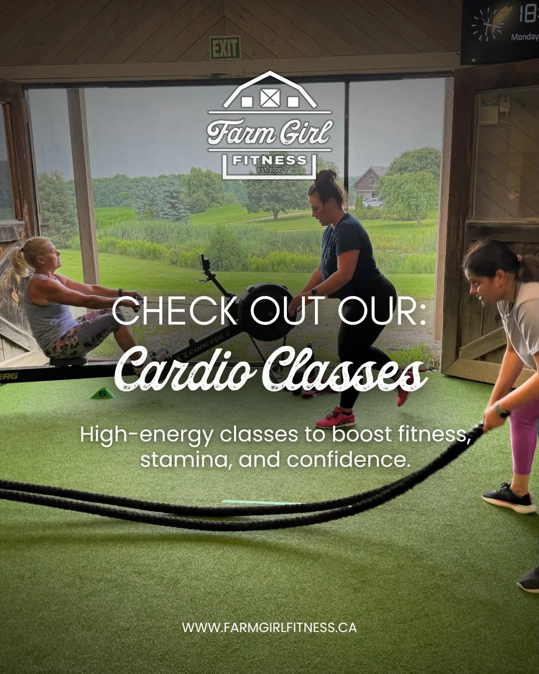 Our Cardio Classes are designed to get your heart pumping and energy soaring - now with refreshed names and formats!

Core &amp; Cardio: A mix of cardio bursts and core-strengthening exercises, letting you work at your own pace while boosting stamina