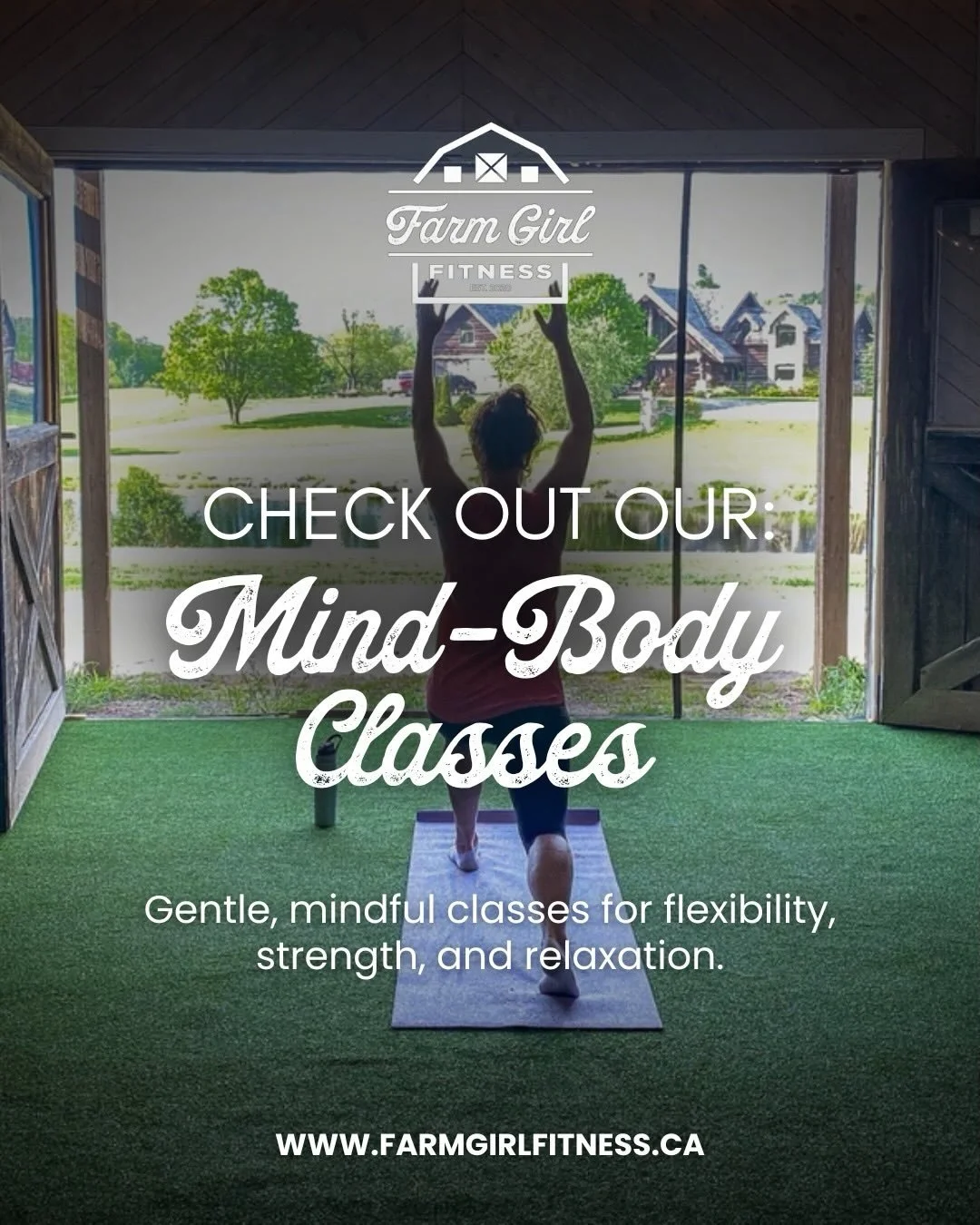 Our Mind &amp; Body Classes focus on stretching, flexibility, mindfulness, and gentle strength. Perfect for anyone looking to move with intention.

Pilates: Low-impact strength and core-focused exercises designed to improve body awareness, stability,