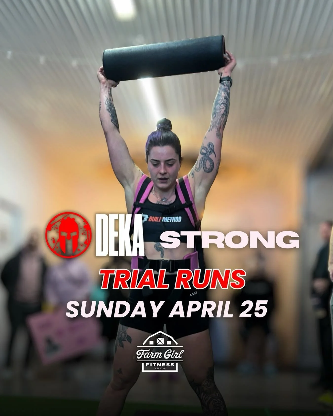 Get race-day ready with our DEKA Trial Runs on Saturday, April 25! 🏋️&zwj;♀️💨

These 1-hour sessions give you real competition insight, hands-on coaching, and the confidence to know exactly what to expect on the floor. You&rsquo;ll get guided movem