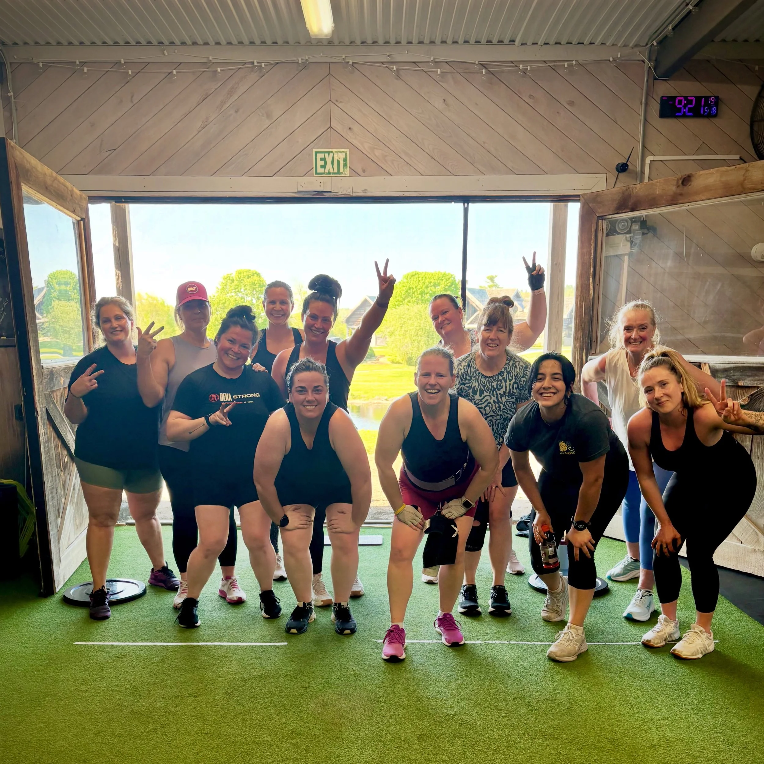 What was the Farm Fit Fam up to this past holiday Monday? All the things that we love:

💪 Getting a great workout in with the barn doors open thanks to Coach Nanette @nanettebabakan 

🧑🏼&zwj;🌾 Getting some gardening done easily because of all you