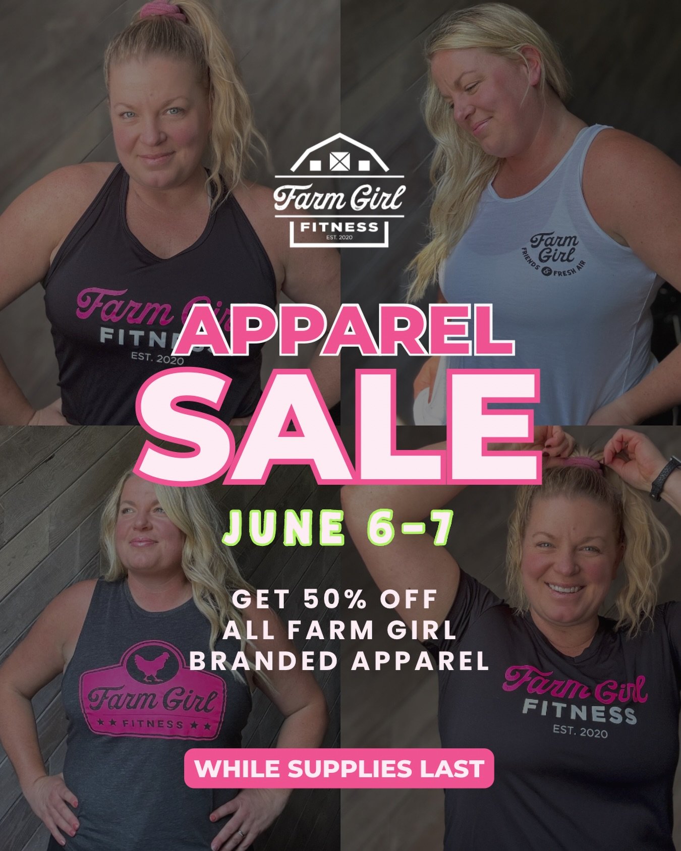 If you&rsquo;ve wanted done new FGF gear, this is the weekend to grab it! 

In honor of 6 years since our very first outdoor class AND in honor of national health and fitness today, all FGF apparel is 50% off for members, June 6 and 7 only. 

No disc