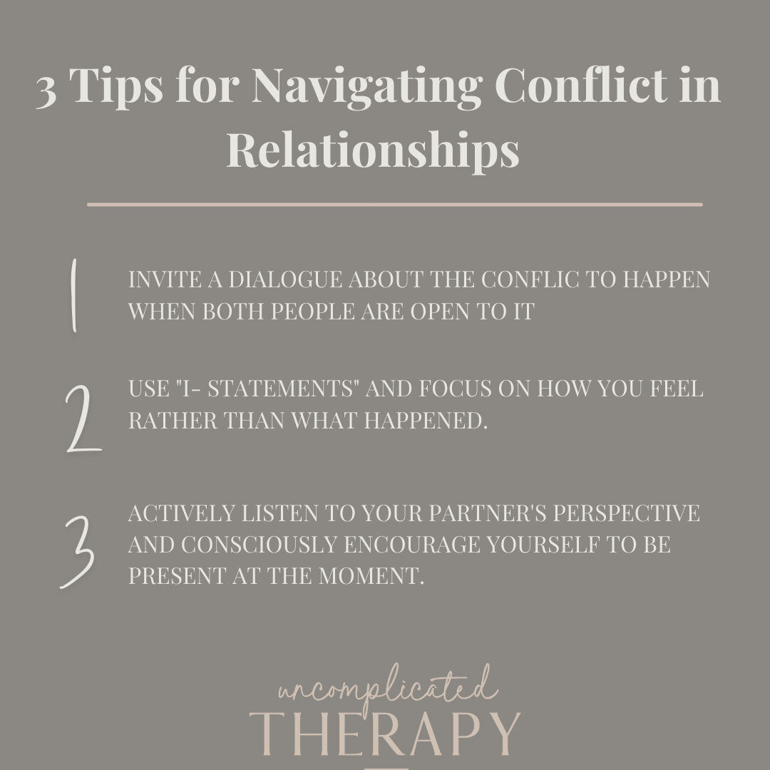 THIS IS IMPORTANT IF YOU WANT A SUCCESSFUL RELATIONSHIP You must accept that conflict is part of ALL relationships BUT It is up to you how you navigate it. Below I will expand on my top 3 tips: 1️⃣You can&rsquo;t expect to be hungry, angry, tired fro