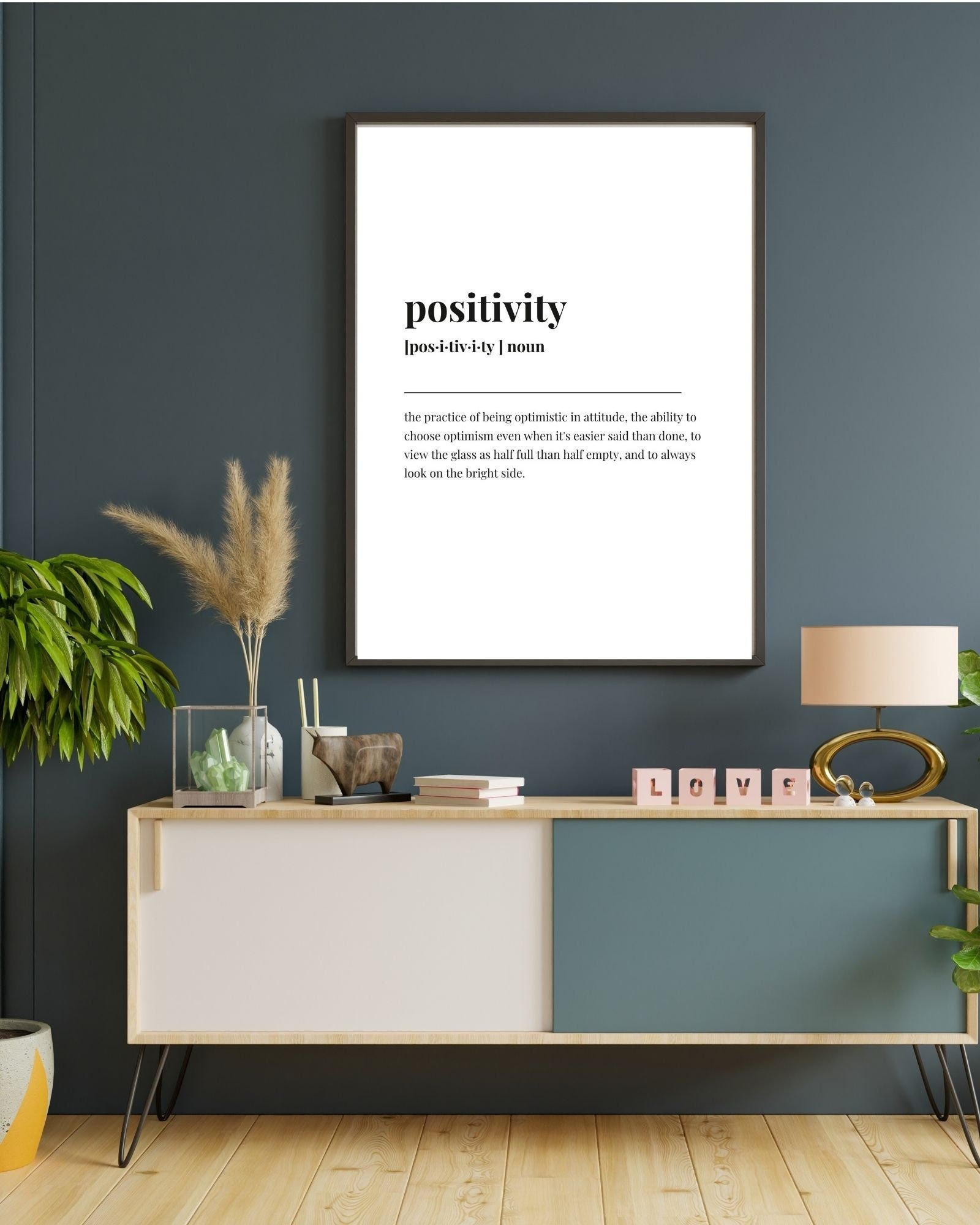Positivity Definition Digital Print, Therapy/Mental Health/ Office/Wall/Room Decor, Counselor 8x10,11x14,16x20,18x24,&24x30