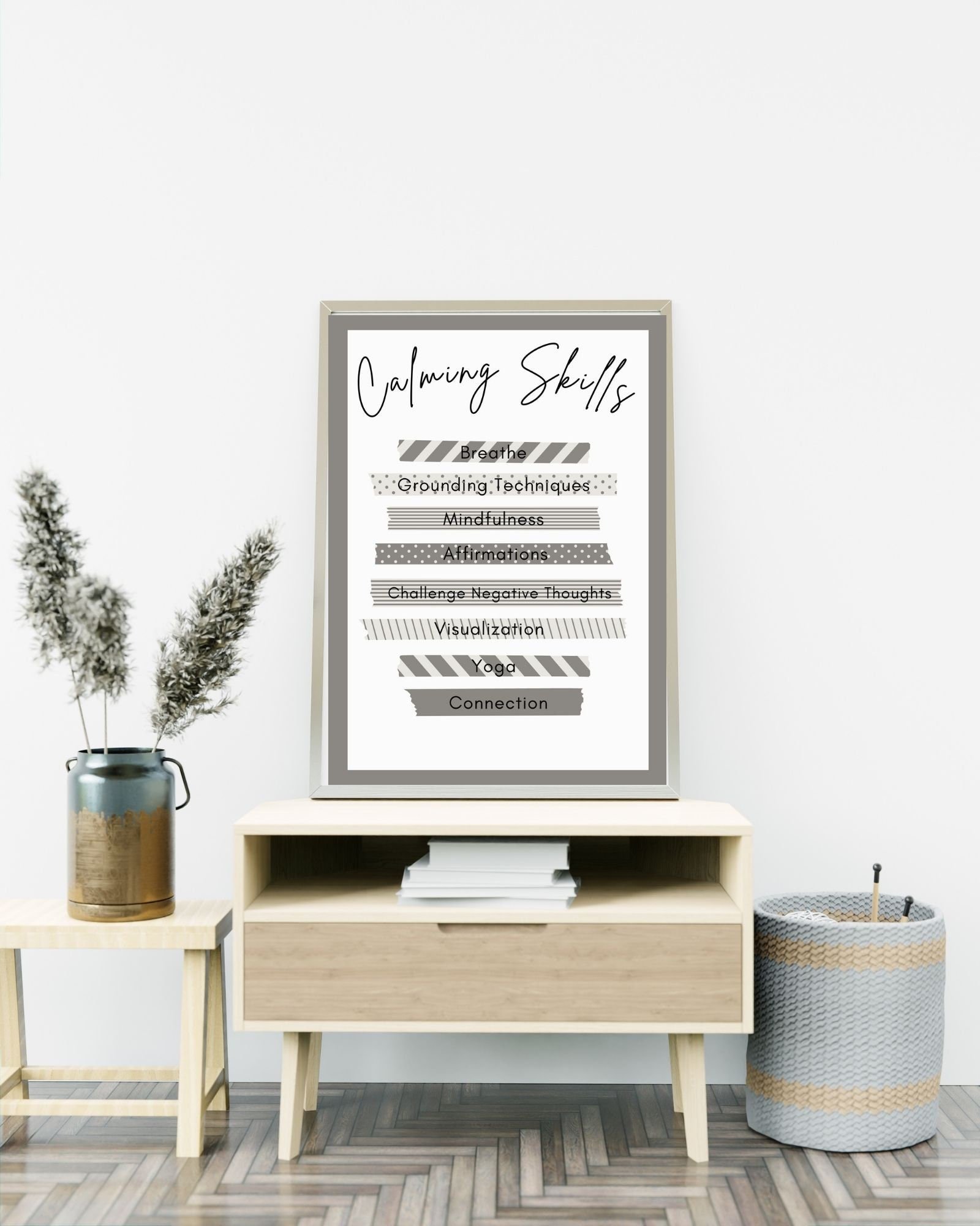 Coping Skills Therapy Digital Print Poster, Therapy/Mental Health/ Office/Wall/Room Decor,Counselor 8x10,11x14,16x20,18x24,&24x30
