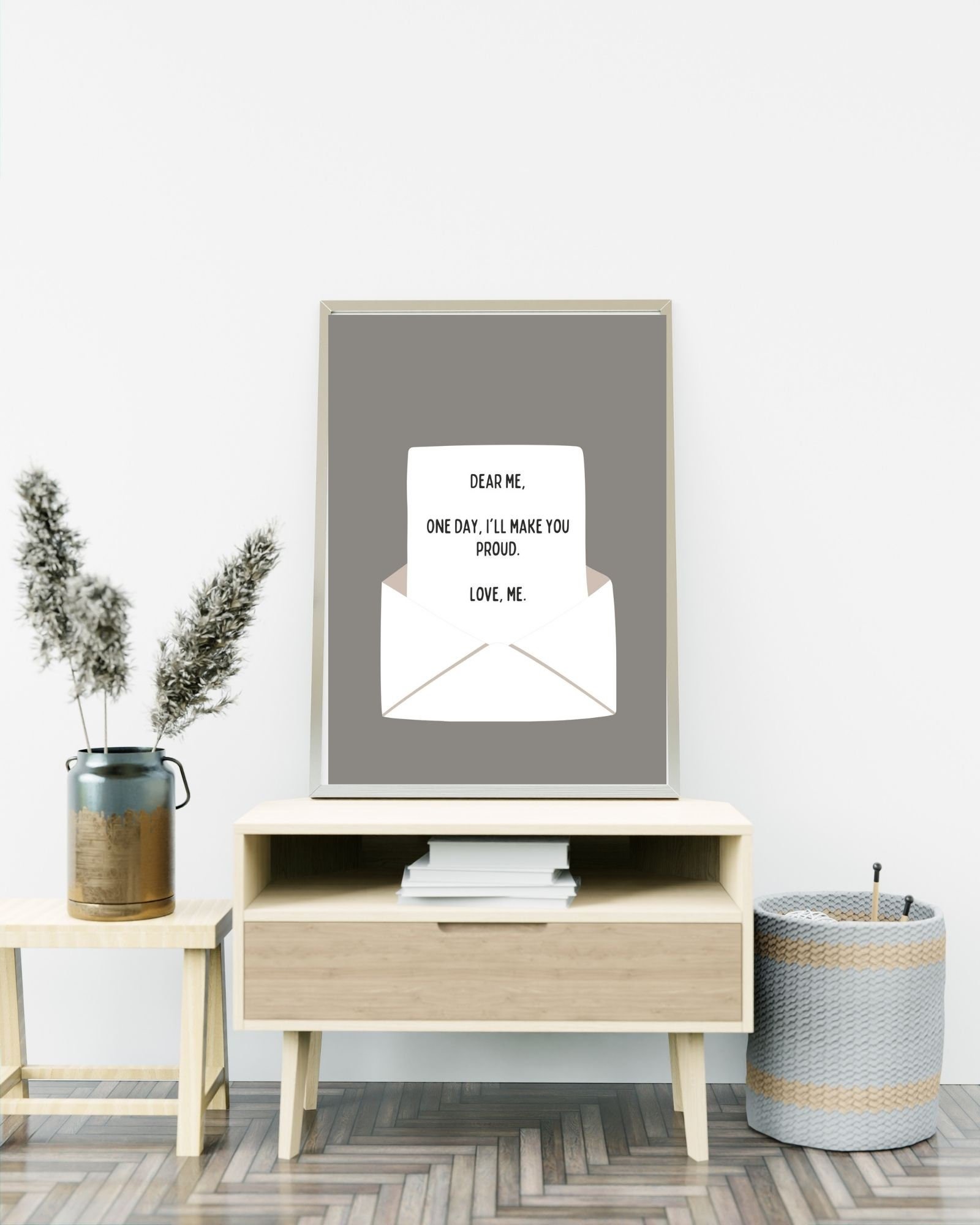 Dear Me I'll Make You Proud Digital Print Poster, Therapy/ Mental Health Poster, Office/Wall/Room Decor, Counselor 5 Different Sizes