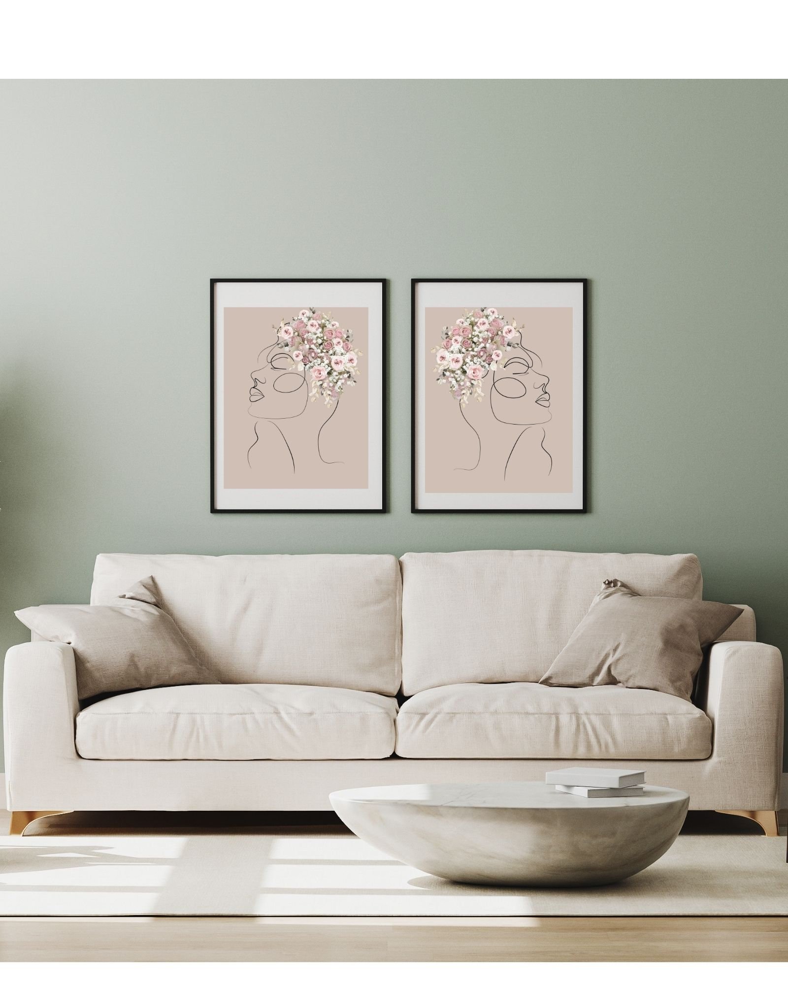 2/Flower Brain Left/Right Side Combo 1 In Purple Digital Prints, Office & Wall Art Decor,Therapist/Counselors/Coach's/ Brain,Inside the Mind