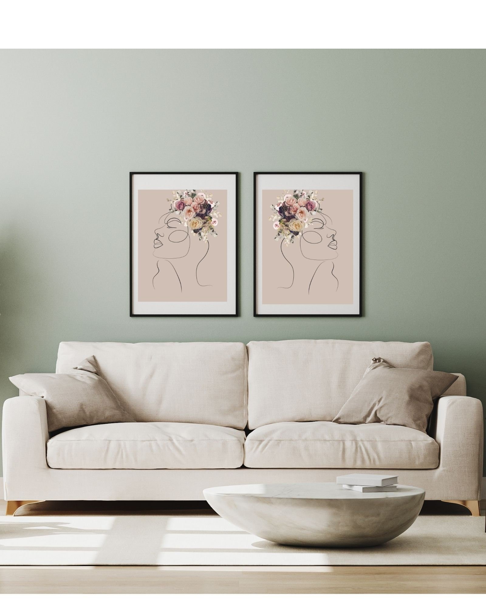 2/Flower Brain Left/Right Side Combo 4 in Purple Digital Prints, Office & Wall Art Decor,Therapist/Counselors/Coach's/ Brain,Inside the Mind