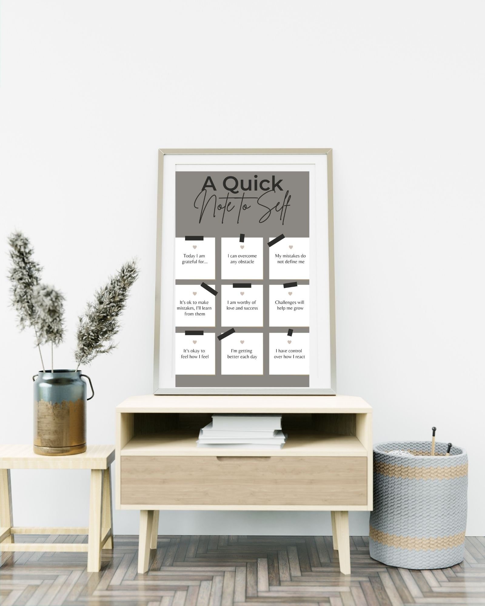 A Quick Note to Self  Print Poster,Therapy Poster, Office/Wall/RoomDecor, Counselor 8x10, 11x14,16x20, 18x24,&24x30