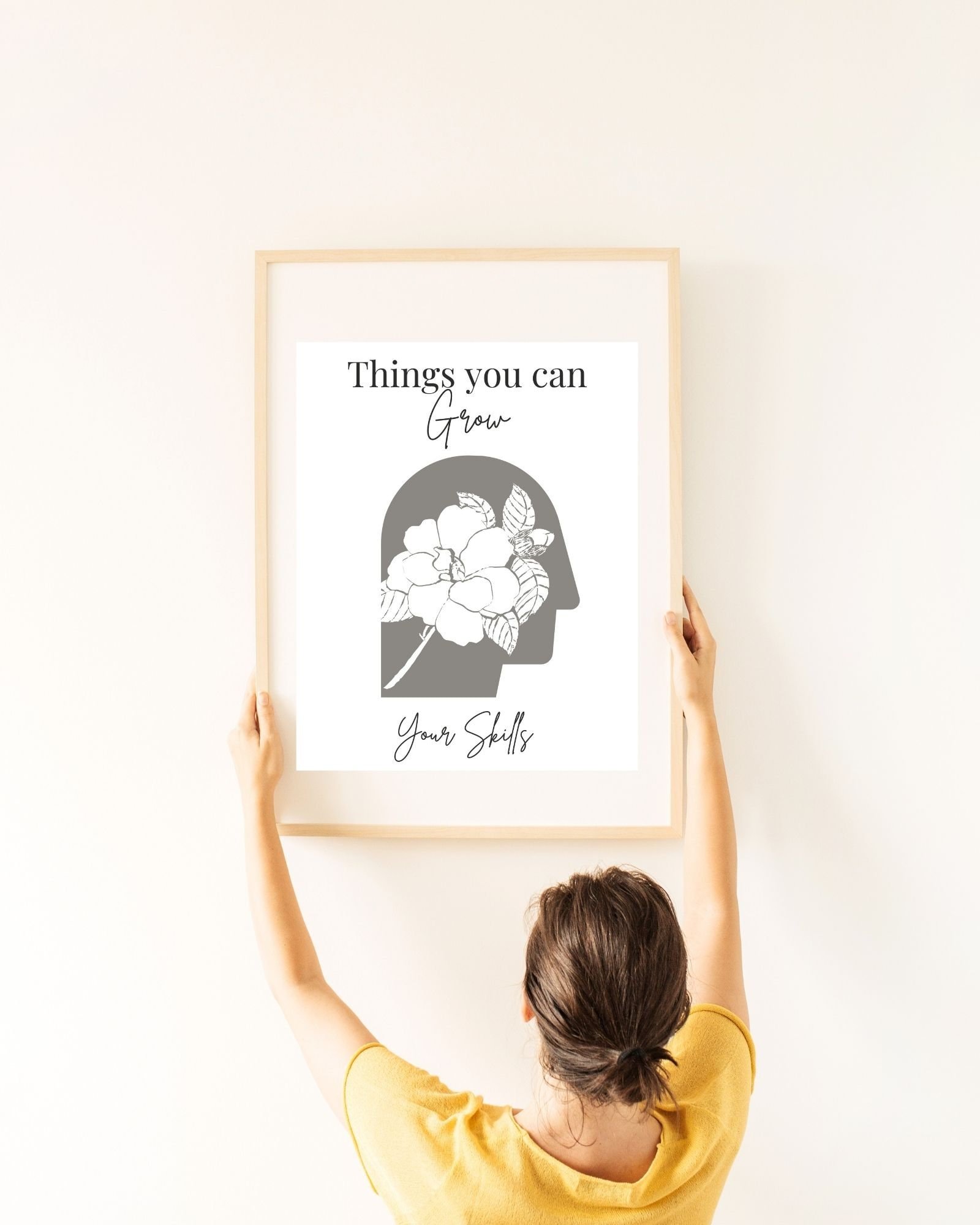 Can Grow Body Positivity(2 colors) Digital Print, Mental Health/ Psychology/Positivity/ Office & Wall Art Decor,Therapist/Counselors/Coach's