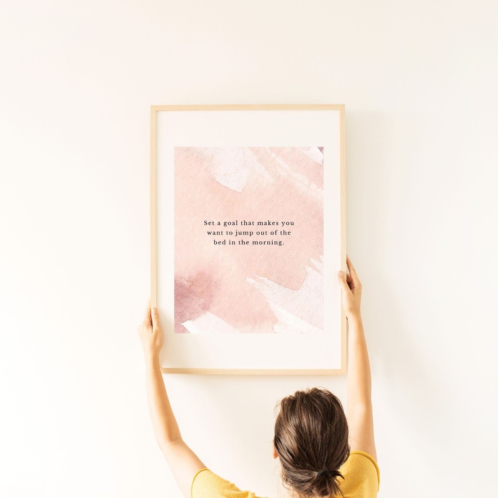 Set A Goal Digital Print Poster, Wall Decor, Therapy, Office & Room Decor, Therapist, Counselor 8x10, 11x14, 16x20, 18x24, and 24x30