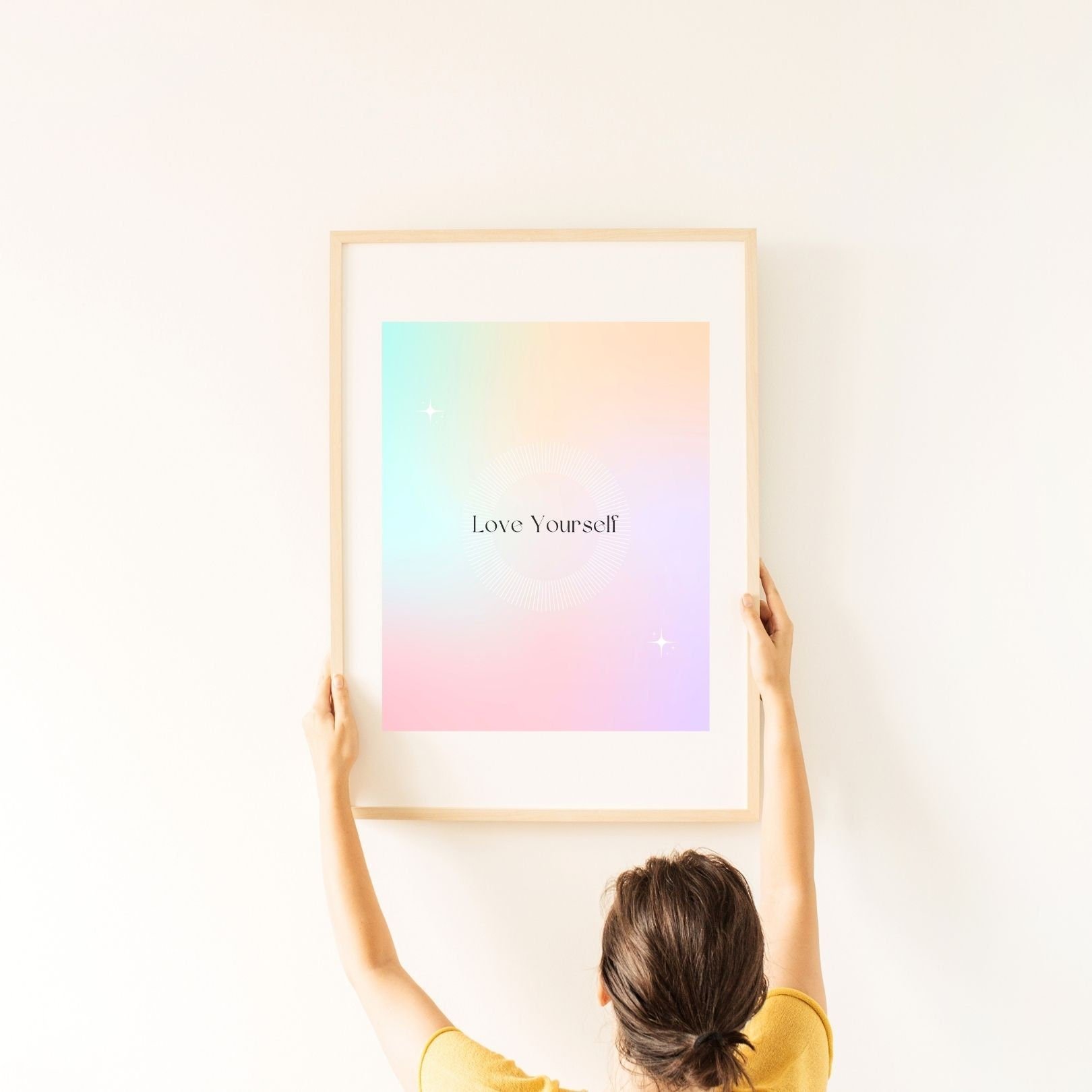 Love Yourself Digital Print Poster, Wall Decor, Therapy, Office & Room Decor, Therapist, Counselor 8x10, 11x14, 16x20, 18x24, and 24x30