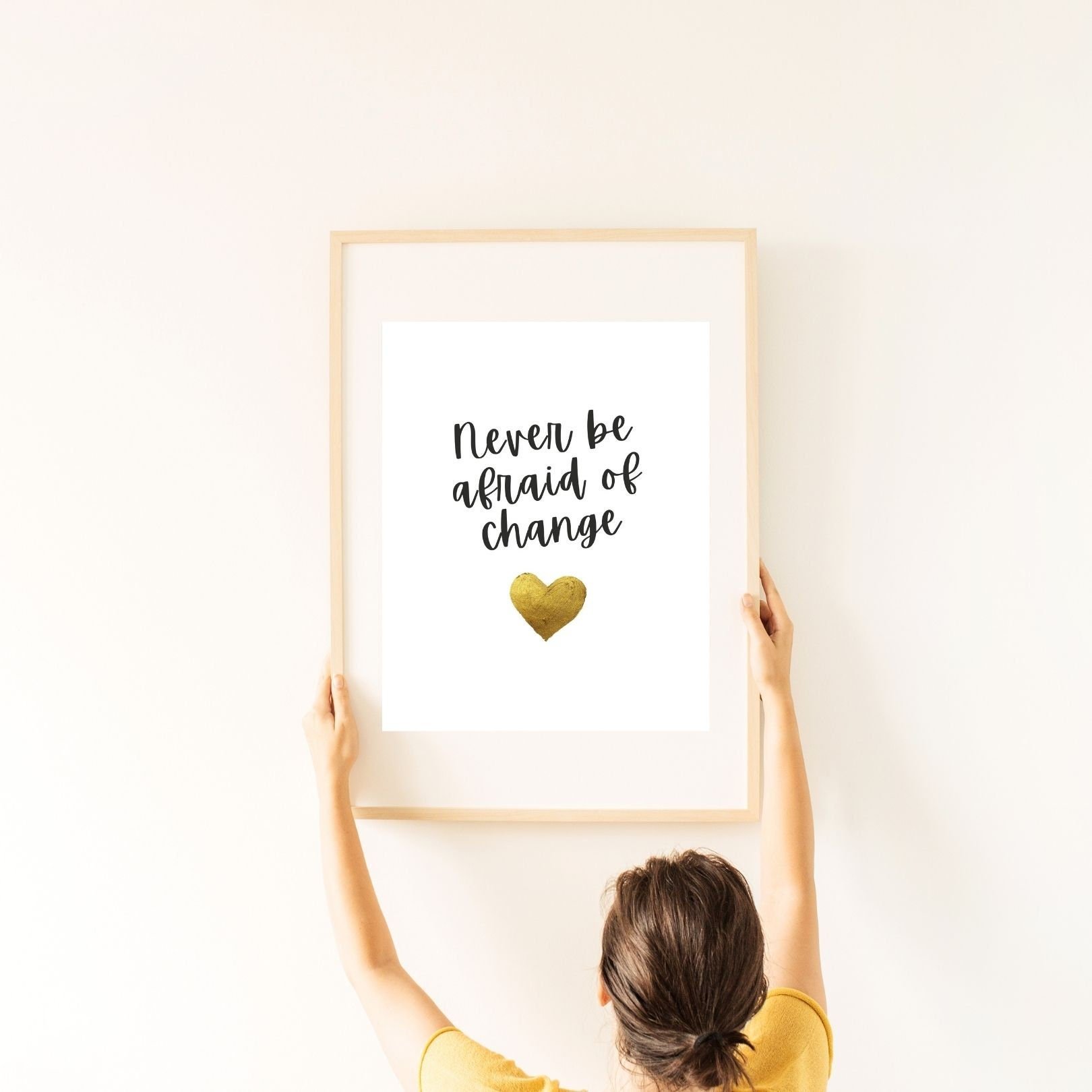 Afraid of Change Digital Print Poster, Wall Decor, Therapy, Office & Room Decor, Therapist, Counselor 8x10, 11x14, 16x20, 18x24, and 24x30
