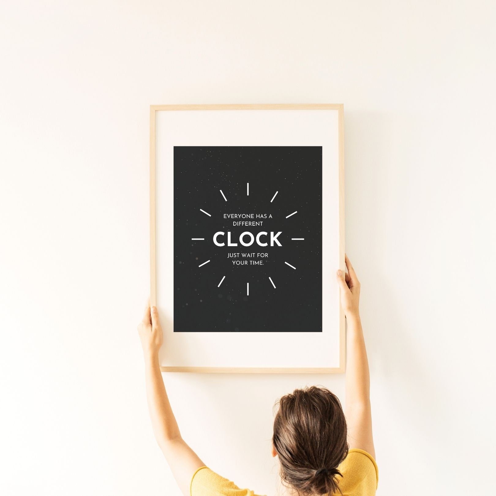 Different Clock Digital Print Poster, Therapy, Office, wall, Room Decor, Therapist, Counselor 8x10, 11x14, 16x20, 18x24, and 24x30