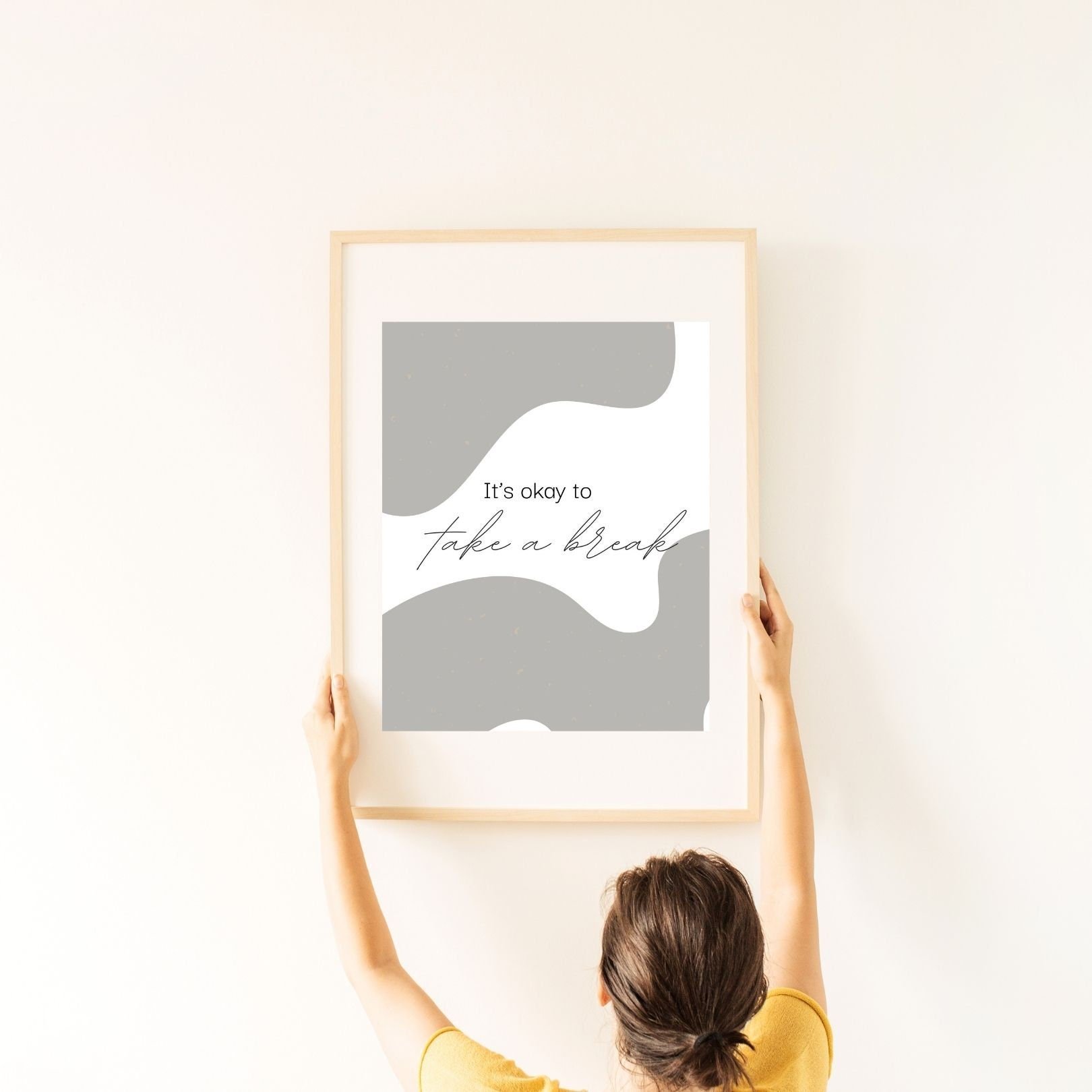 To Take A Break Digital Print Poster, Wall Decor, Therapy, Office & Room Decor, Therapist, Counselor 8x10, 11x14, 16x20, 18x24, and 24x30
