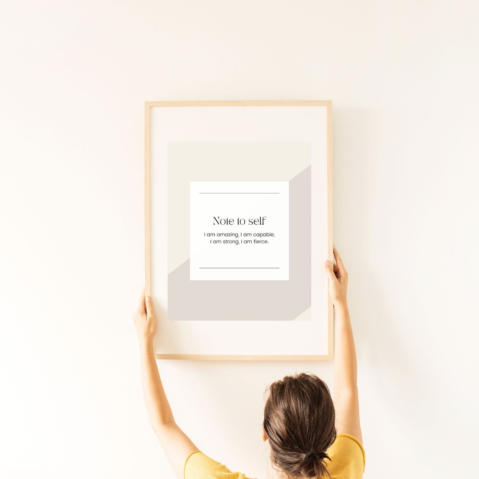 Note to Self Digital Print Poster, Therapy, Office, wall, Room Decor, Therapist, Counselor 8x10, 11x14, 16x20, 18x24, and 24x30