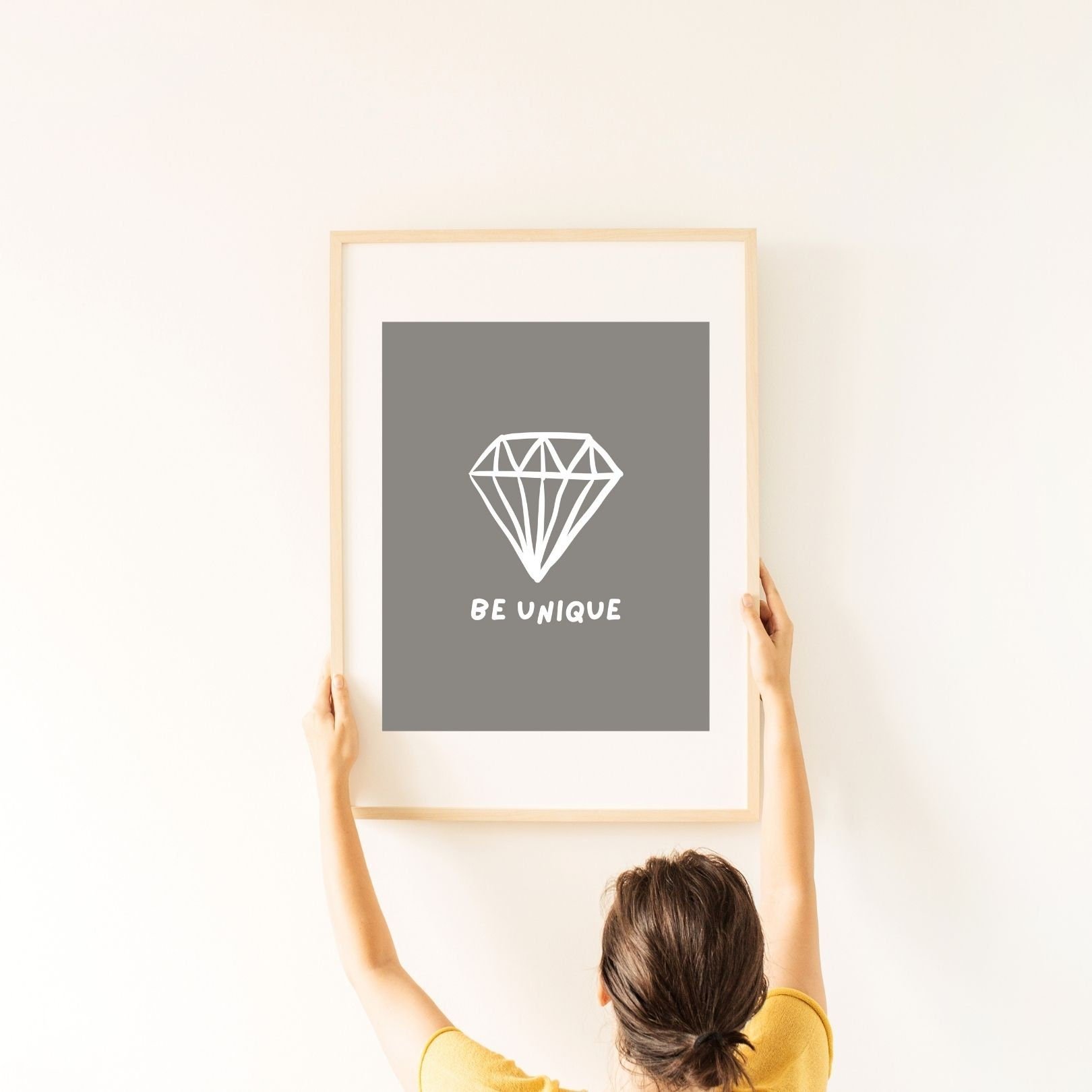 Be Unique Digital Print Poster, Therapy, Office, wall, Room Decor, Therapist, Counselor 8x10, 11x14, 16x20, 18x24, and 24x30