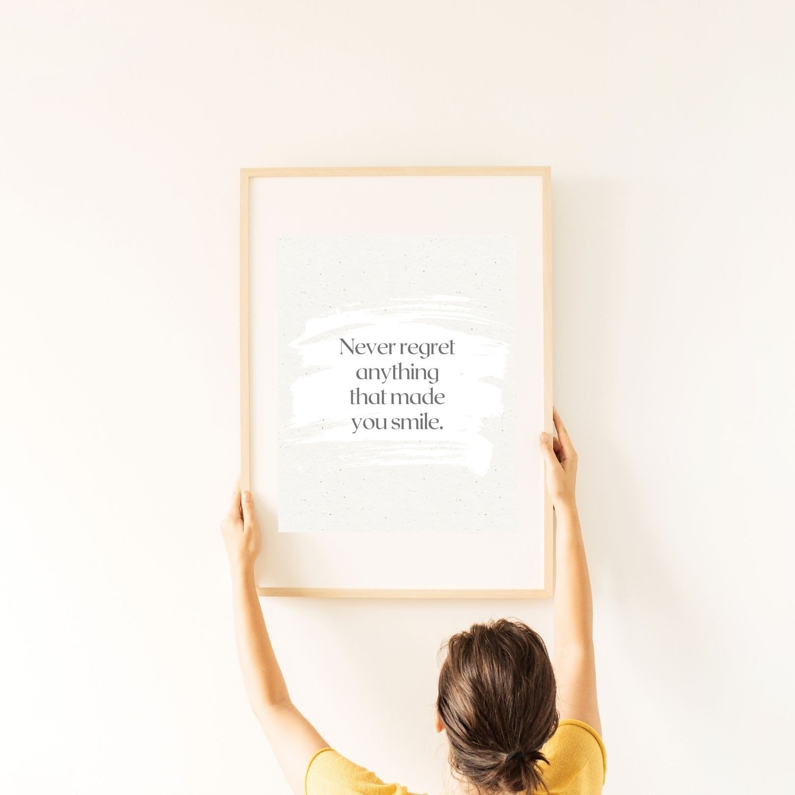 Never Regret Anything Digital Print Poster, Therapy, Office, wall, Room Decor, Therapist, Counselor 8x10, 11x14, 16x20, 18x24, and 24x30