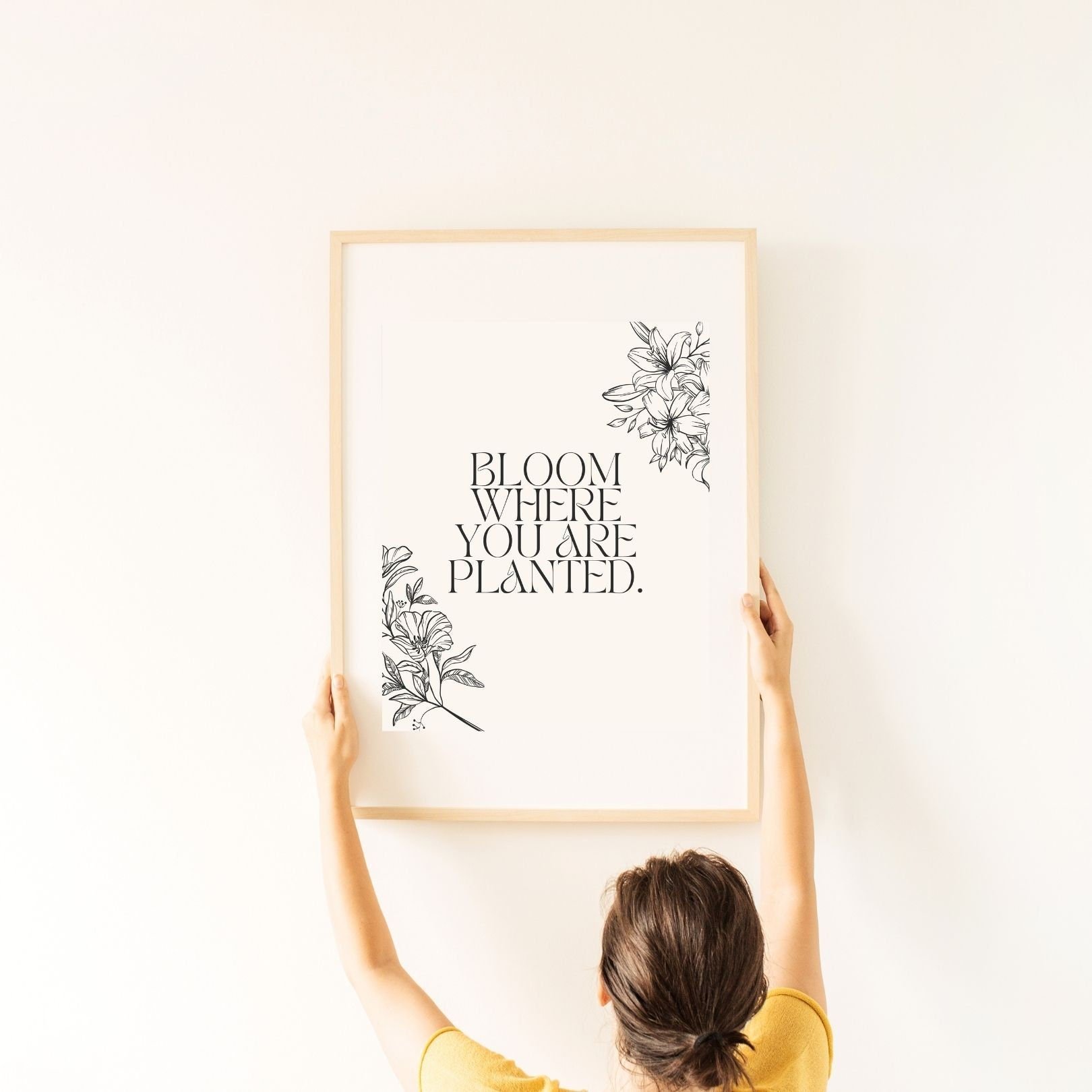 Bloom Where You  Digital Print Poster, Wall Decor,Therapy, Office & Room Decor, Therapist, Counselor 8x10, 11x14, 16x20, 18x24, and 24x30