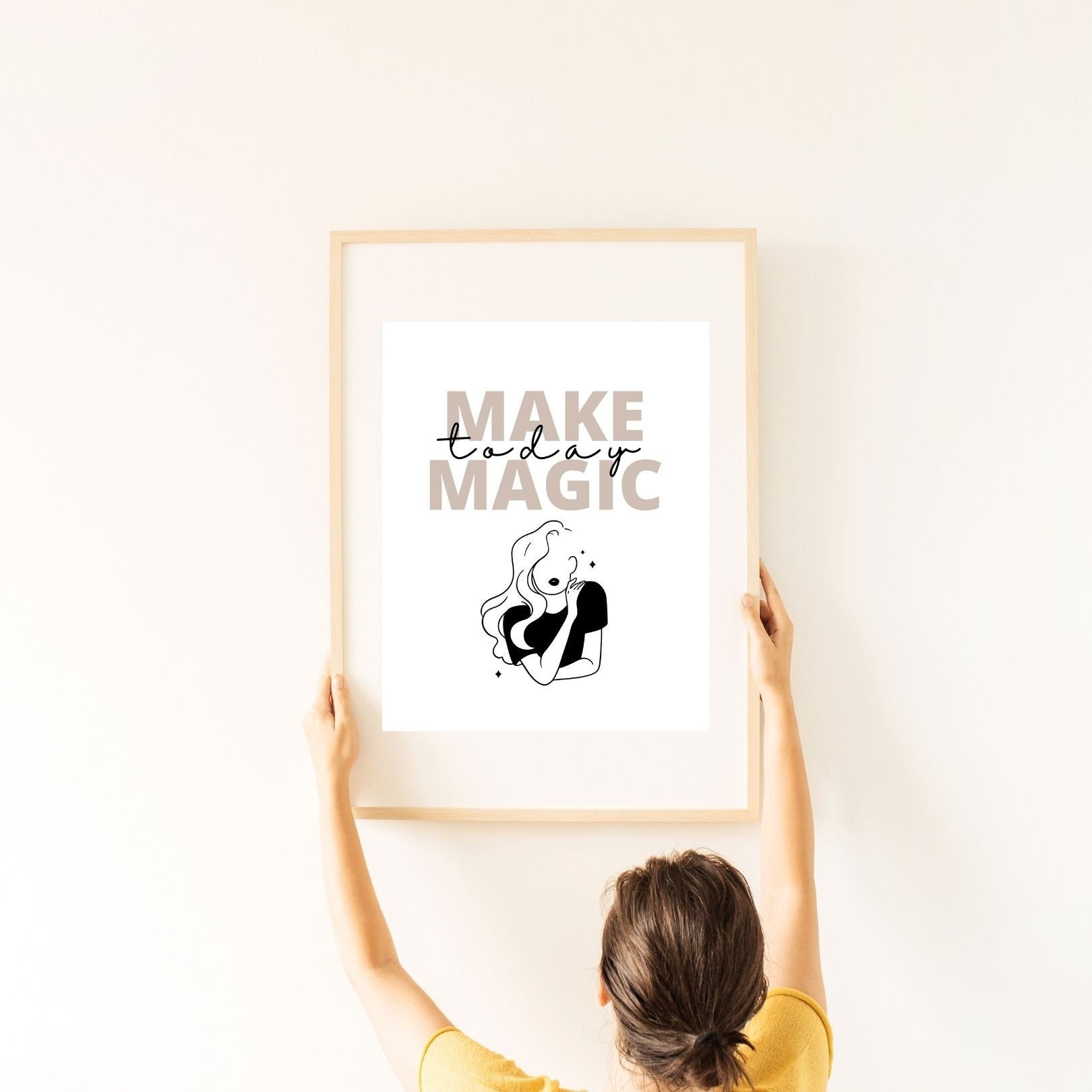 Make Today Magic Digital Print Poster, Wall Decor, Therapy, Office & Room Decor, Therapist, Counselor 8x10, 11x14, 16x20, 18x24, and 24x30
