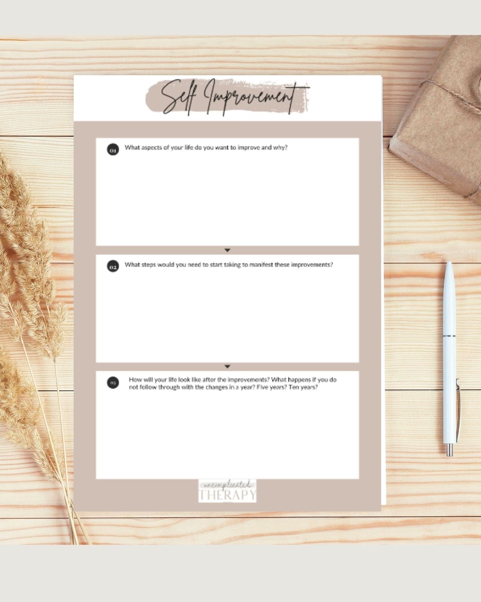 Self Improvement Worksheets For Therapists, Counselors, and Coaches
