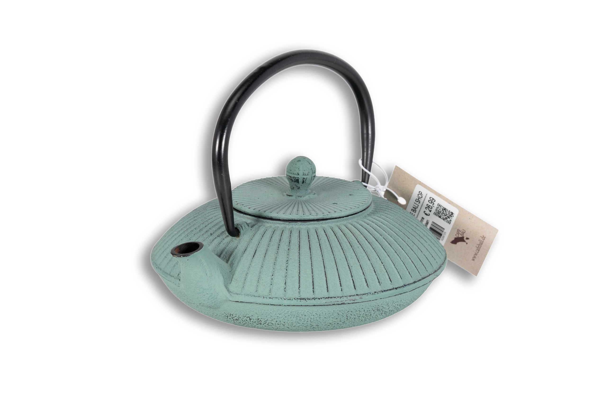 Gusseiserne Teekanne – Grün geriffelt2.png
