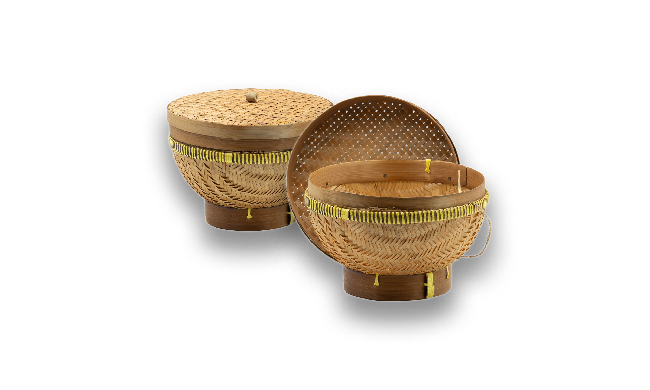 Bambus Reiskorb (Bakul Nasi)