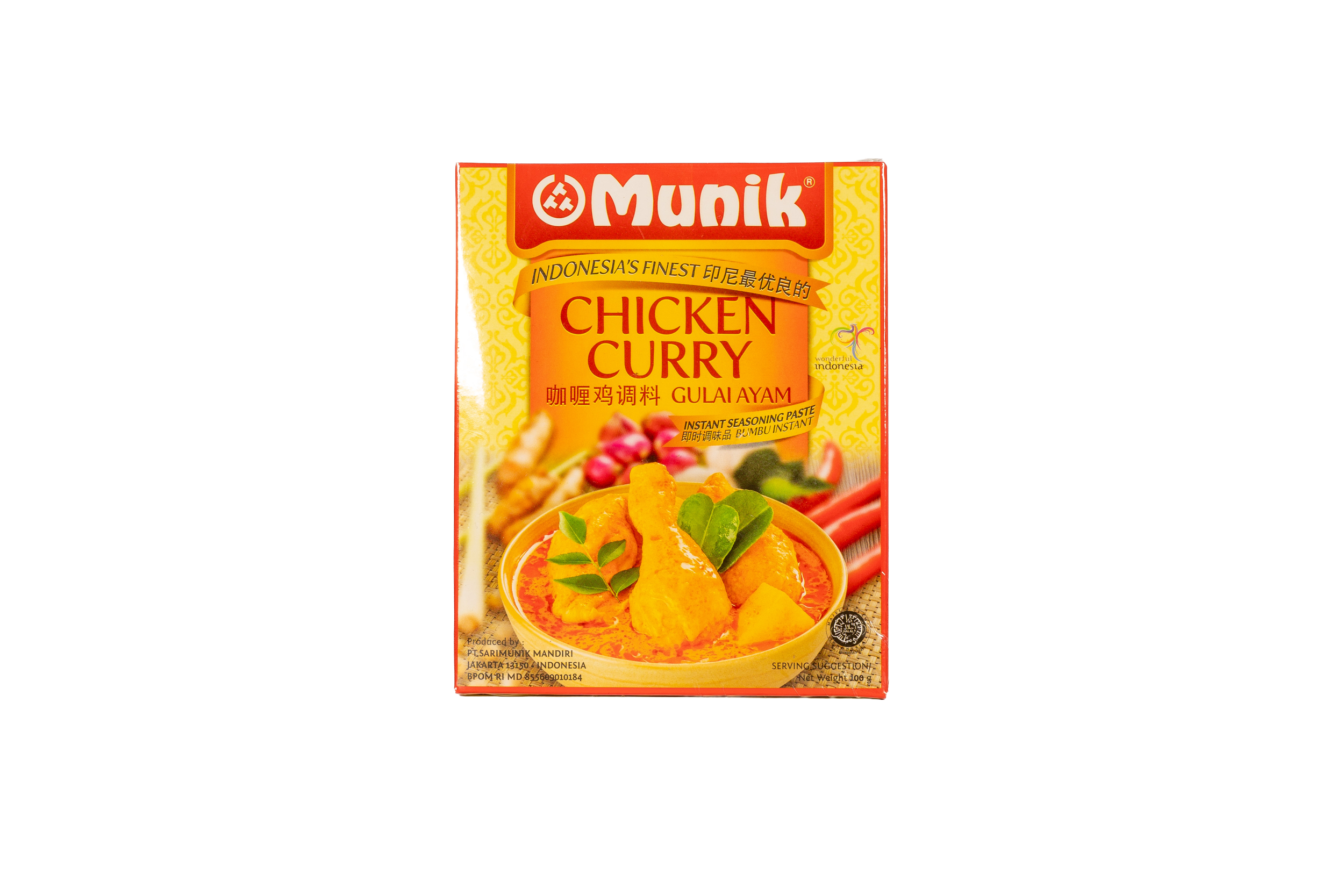 Bumbu Gulai Ayam MUNIK - Würzpaste für Hühnchencurry (100g)