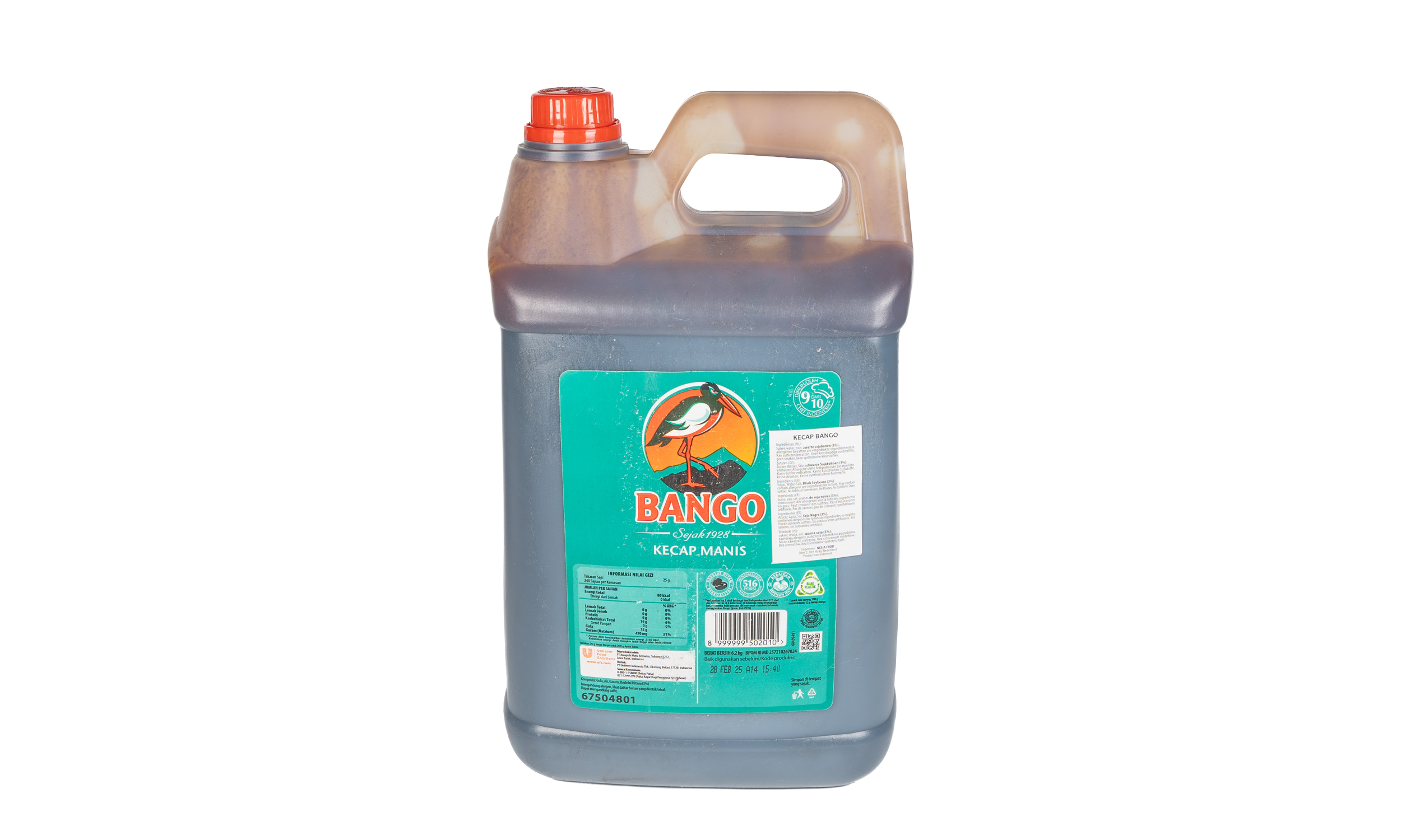 Kecap Manis BANGO – Süße Indonesische Sojasoße (5 L)