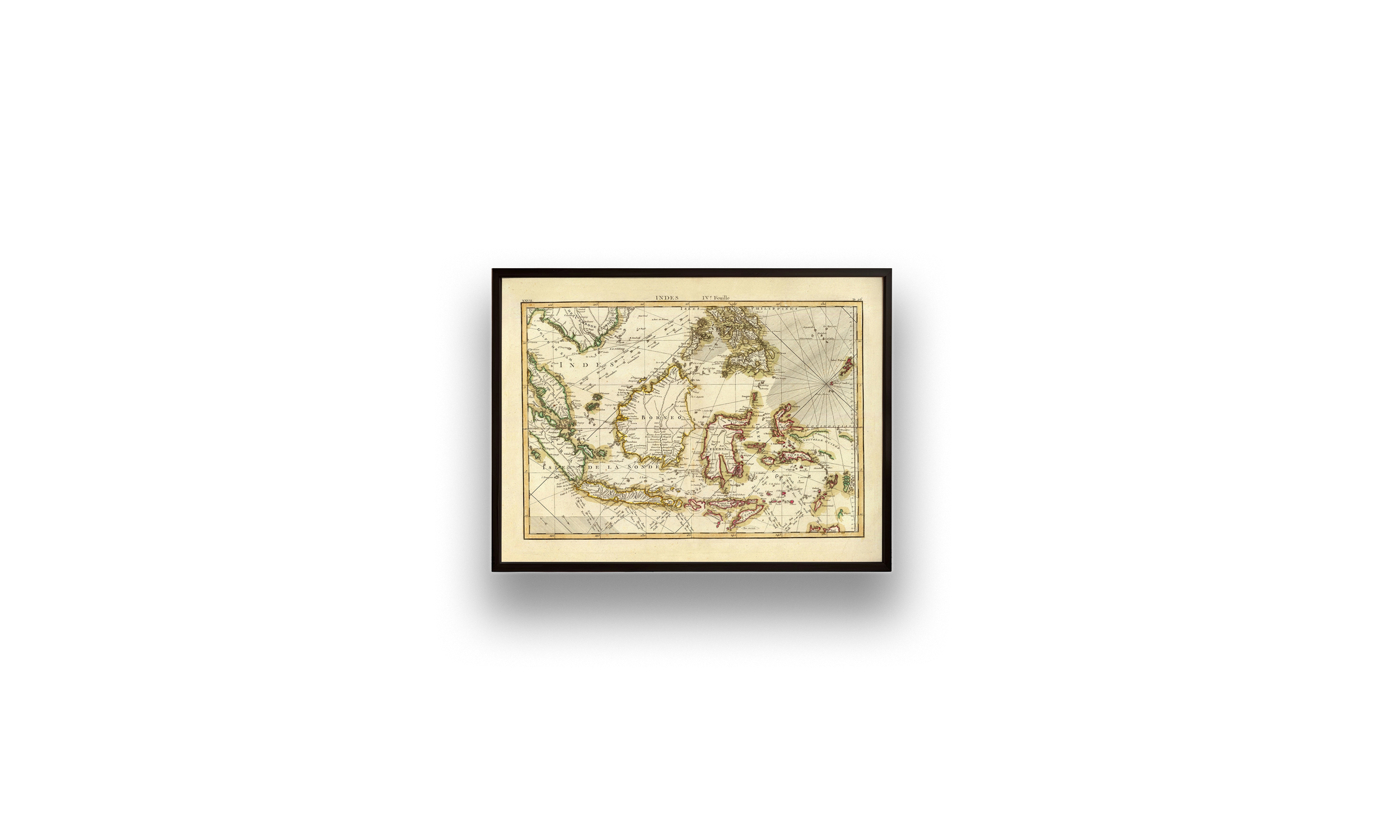 Alte Karte von INDONESIEN (1771)