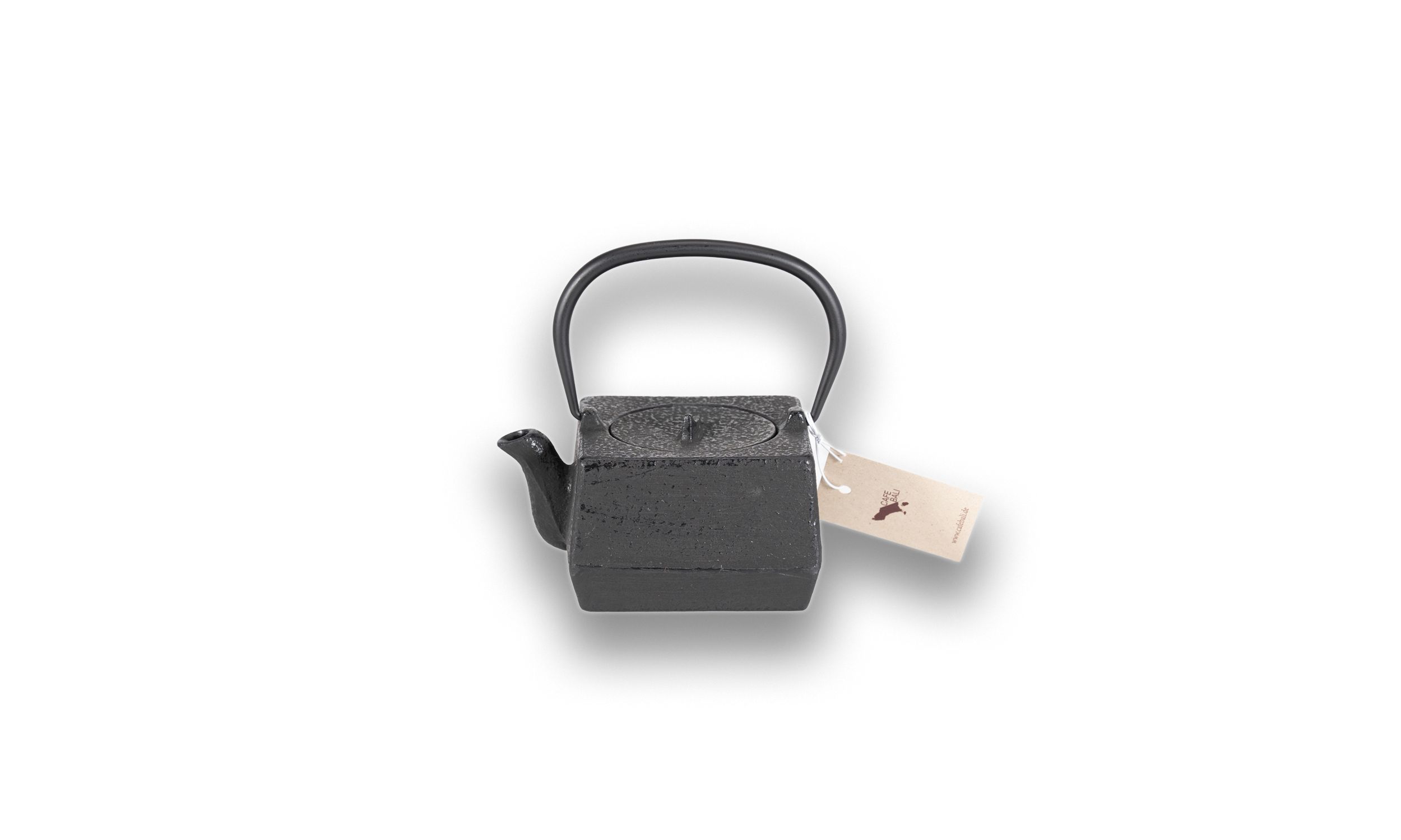Gusseiserne Teekanne Schwarz