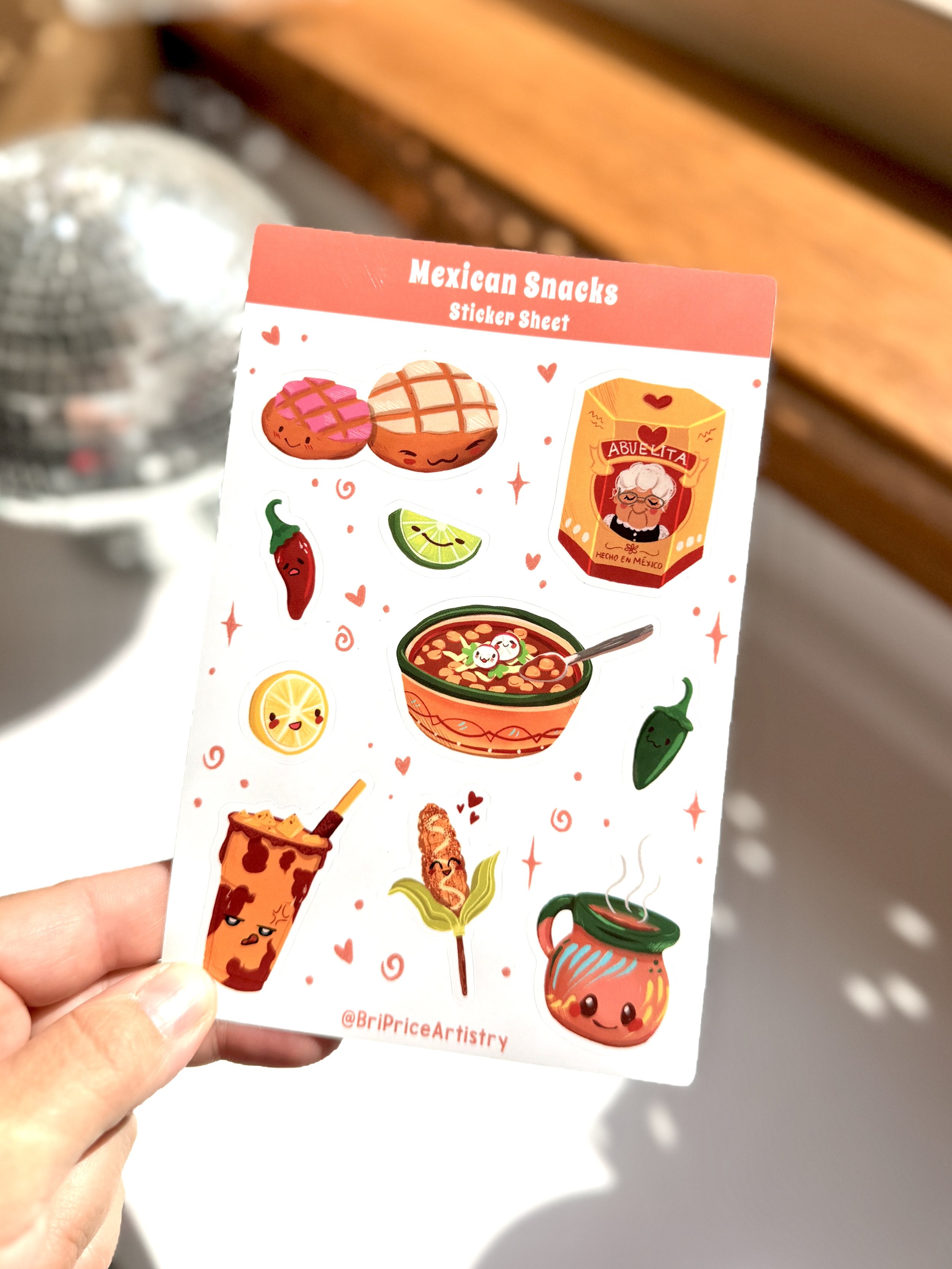 Mexican Snacks Sticker Sheet