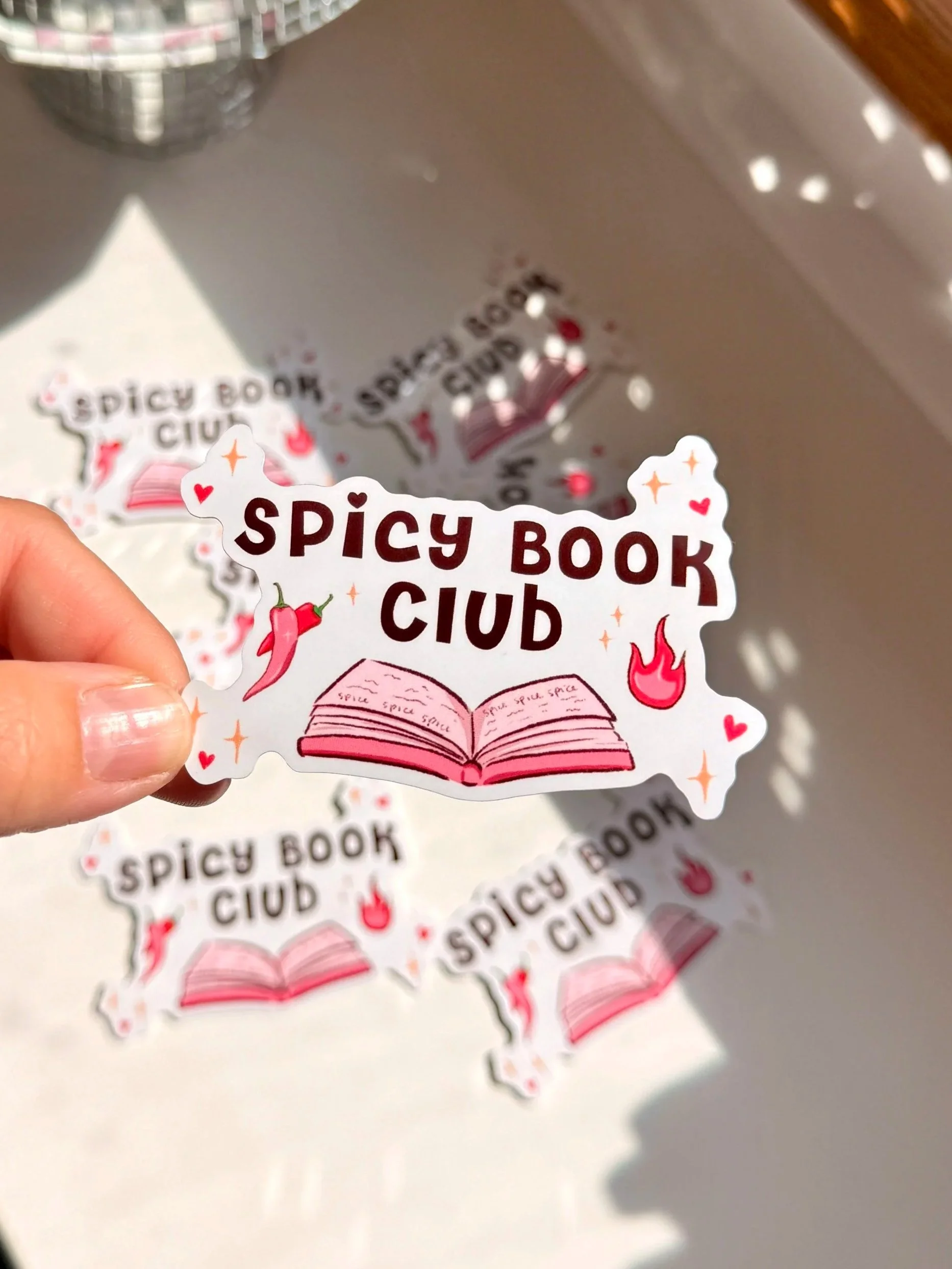 Spicy Book Club Sticker