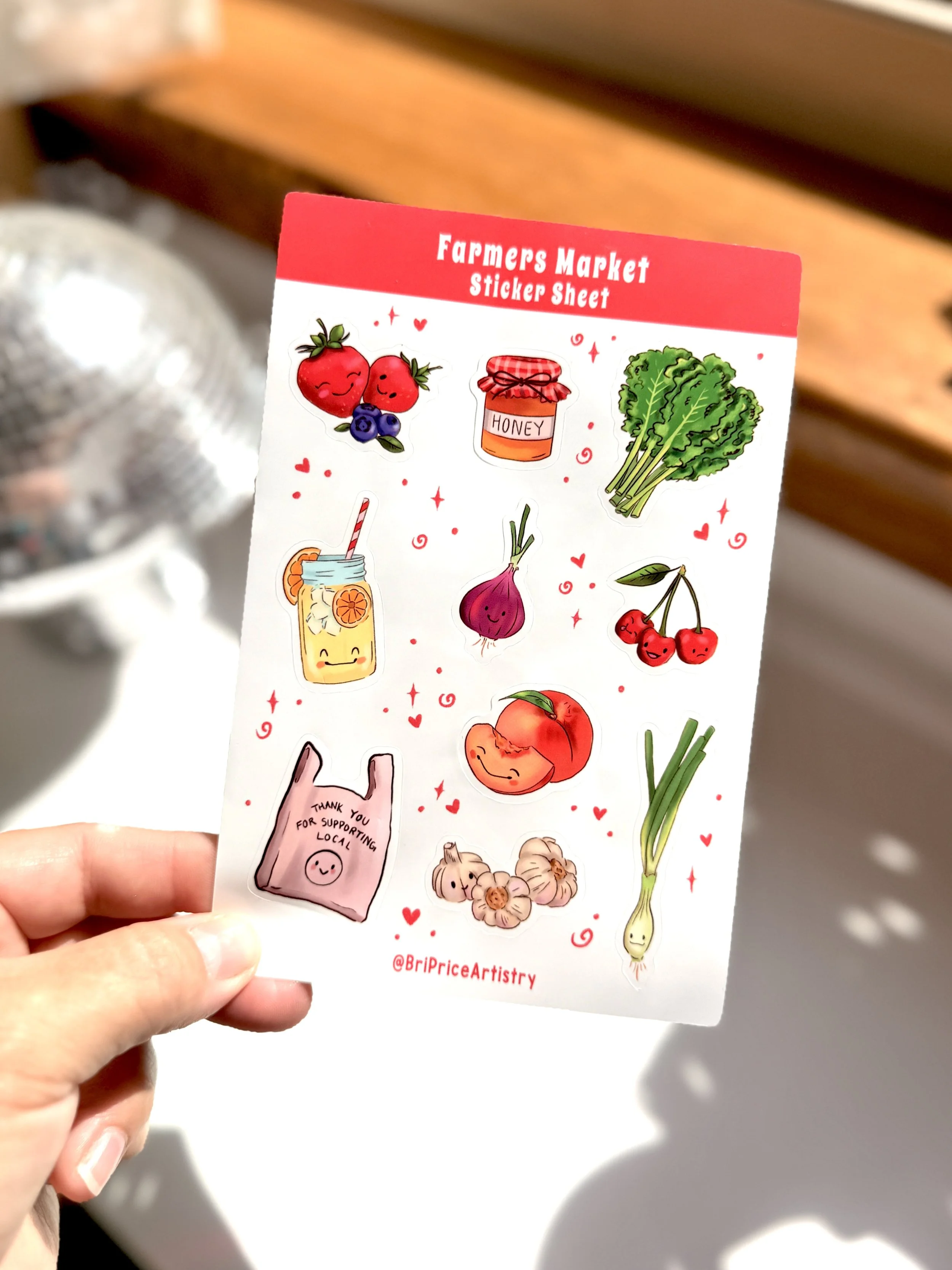 Farmers Market Sticker Sheet