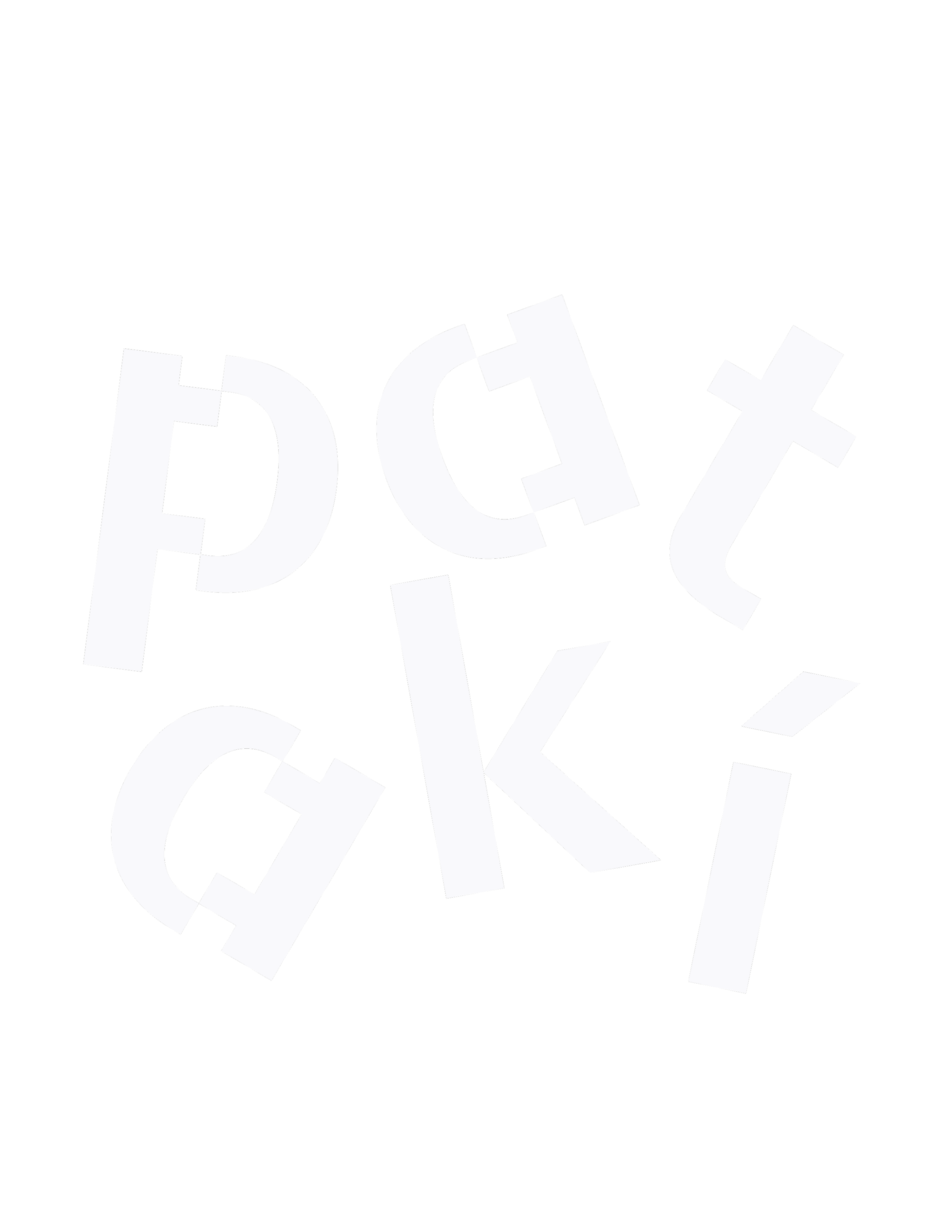The phrase 'PICK' in bold white letters, jumbled and scattered on a black background.