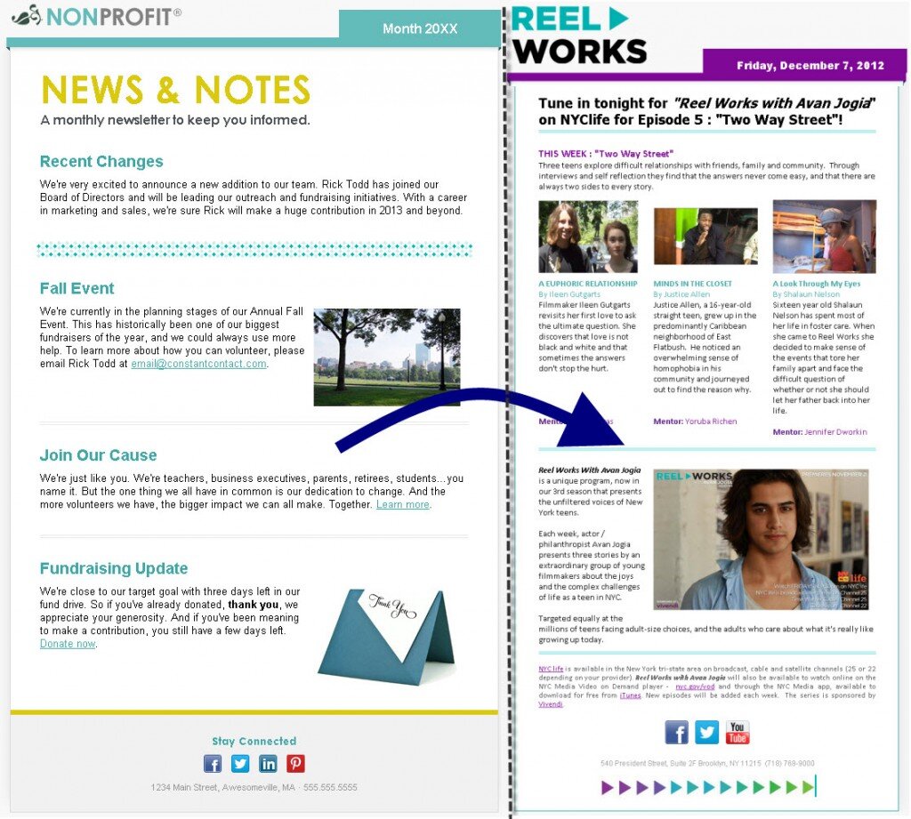 Reel Works featured on Constant Contact