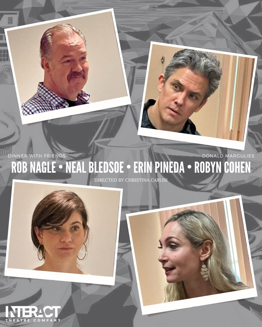 DINNER WITH FRIENDS
by Donald Margulies
Directed by Christina Carlisi

SATURDAY 5/11 AT 2 PM
Studio City Branch Library
12511 Moorpark St.
Studio City, CA

&quot;Wryly funny and richly layered, DINNER WITH FRIENDS is a modern masterpiece about the pa