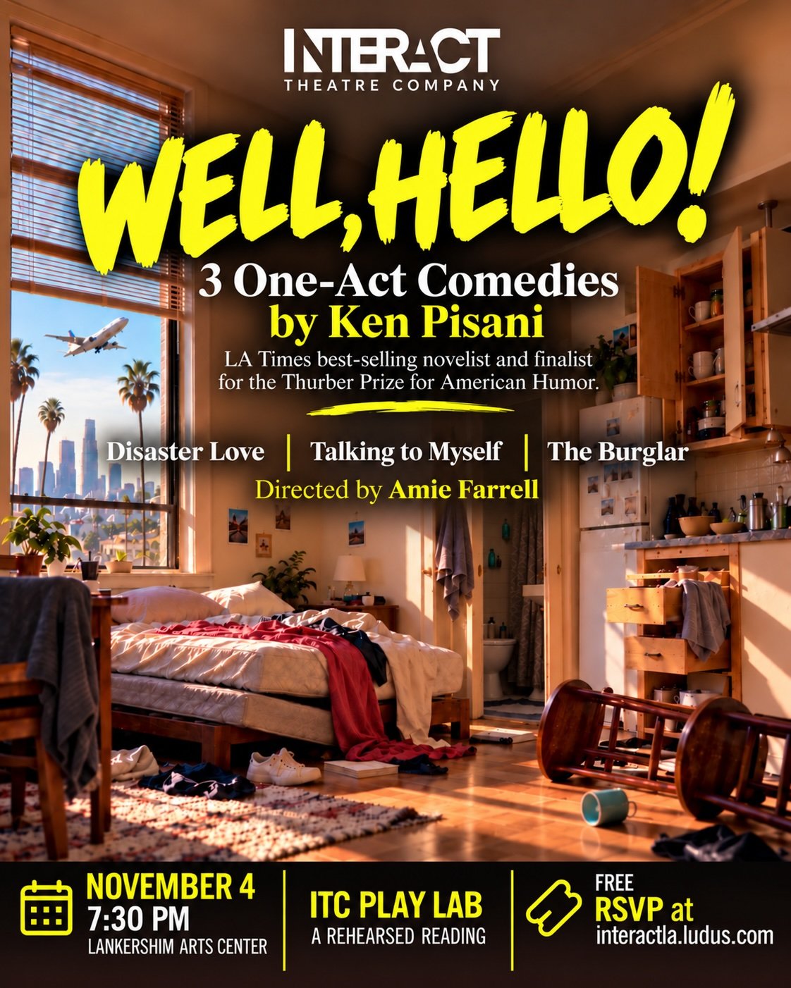 "Well, Hello!" Three One-Act Plays by Ken Pisani