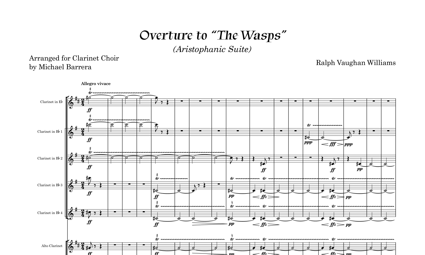 Overture to "The Wasps"