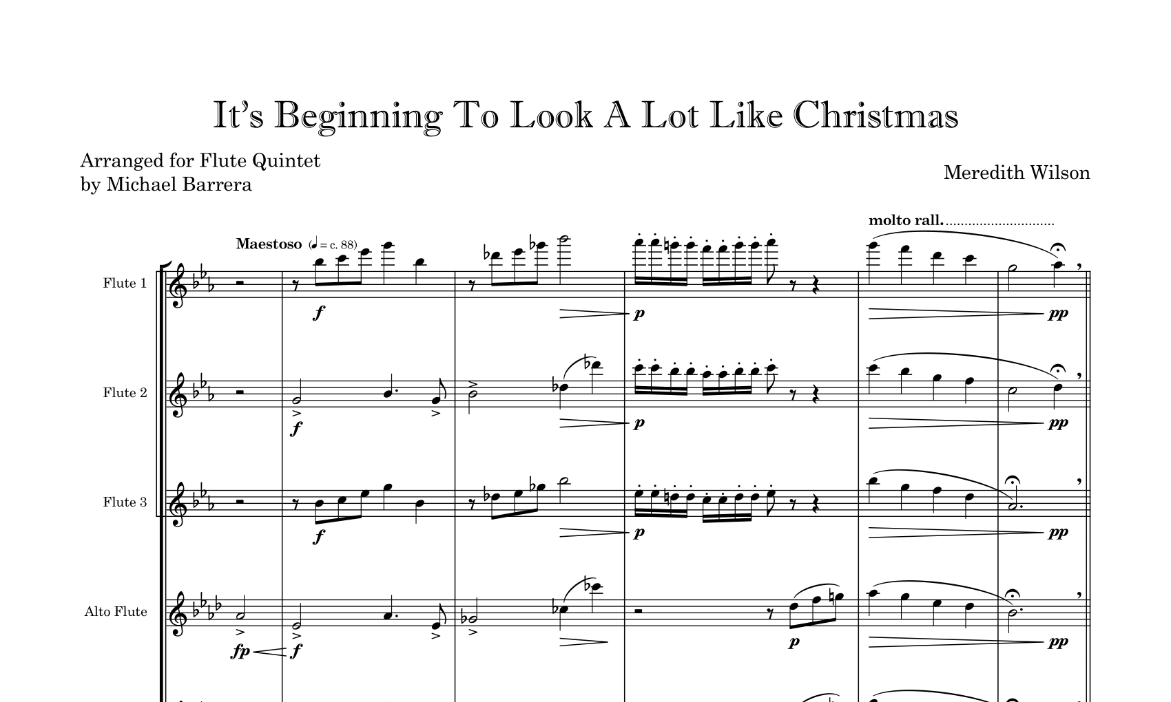 Flute Ensembles — MichaelBarreraFlute