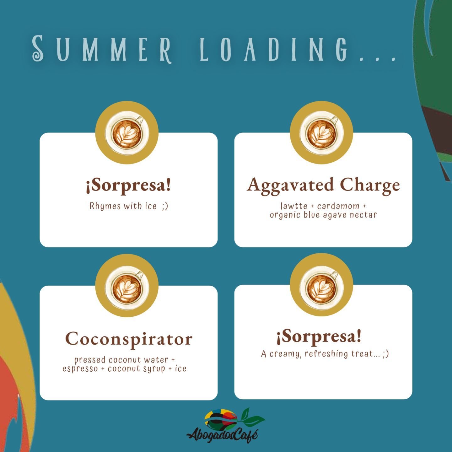 Stay tuned for our first batch of summer drinks! ☀️🏖️ 🌴