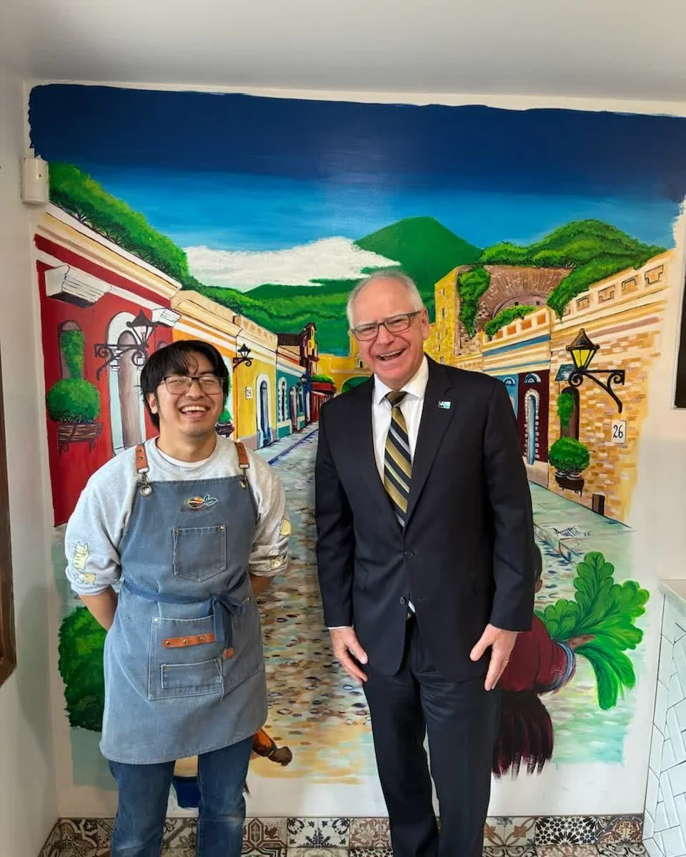Gracias, Governor Tim Walz @mngovernor , for stopping by for a cafecito and honoring 𝐖𝐨𝐦𝐞𝐧'𝐬 𝐇𝐢𝐬𝐭𝐨𝐫𝐲 𝐌𝐨𝐧𝐭𝐡 with us.✨☕️✨

&iexcl;𝐒𝐚𝐥𝐮𝐝, 𝐦𝐮𝐣𝐞𝐫𝐞𝐬! ☕️

#WomensHistoryMonth #Cafecito #CafecitoCulture #LatinaOwned #AbogadosCaf